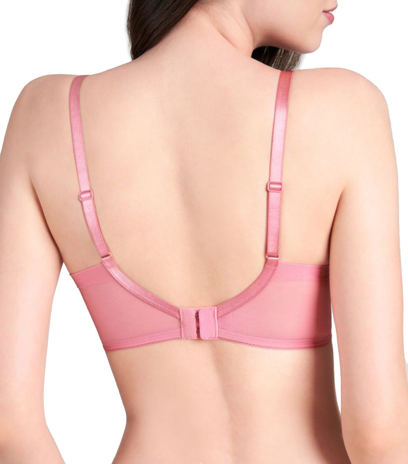 Aqua Freesia Non-Wired V-Push Up Bra Pink