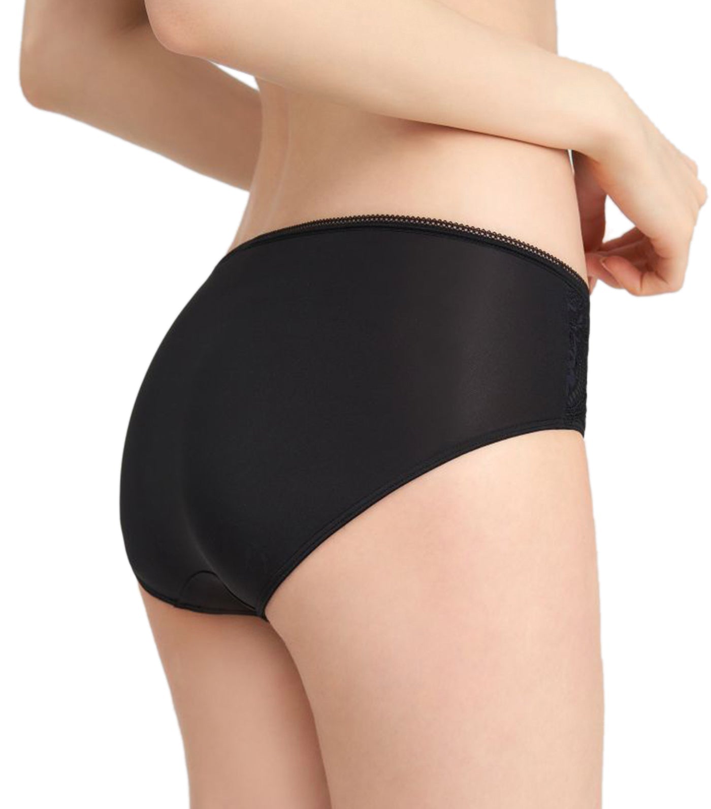 Aqua Freesia Hipster Panty Black