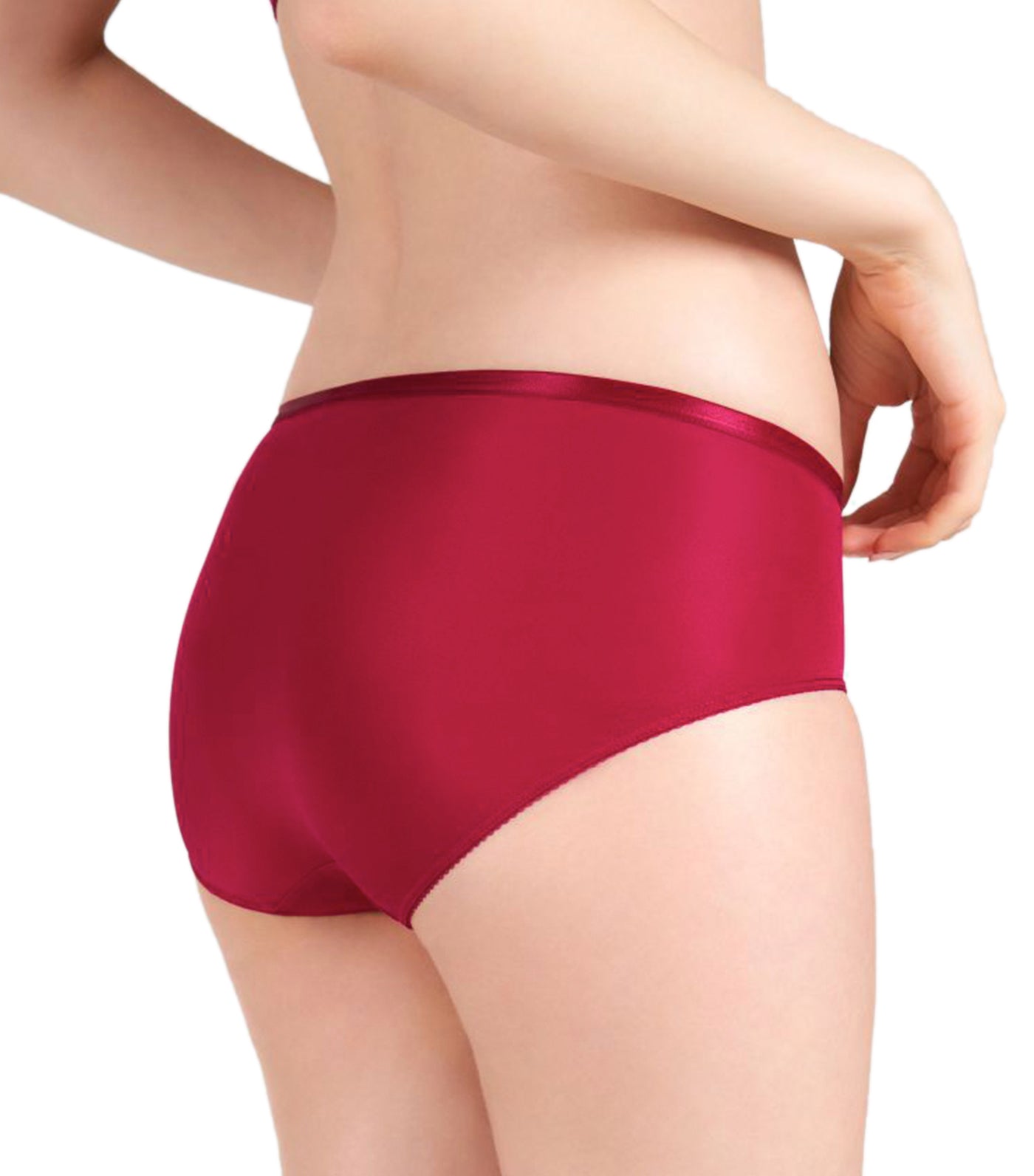 Aqua Rosie Hipster Panty Dark Red