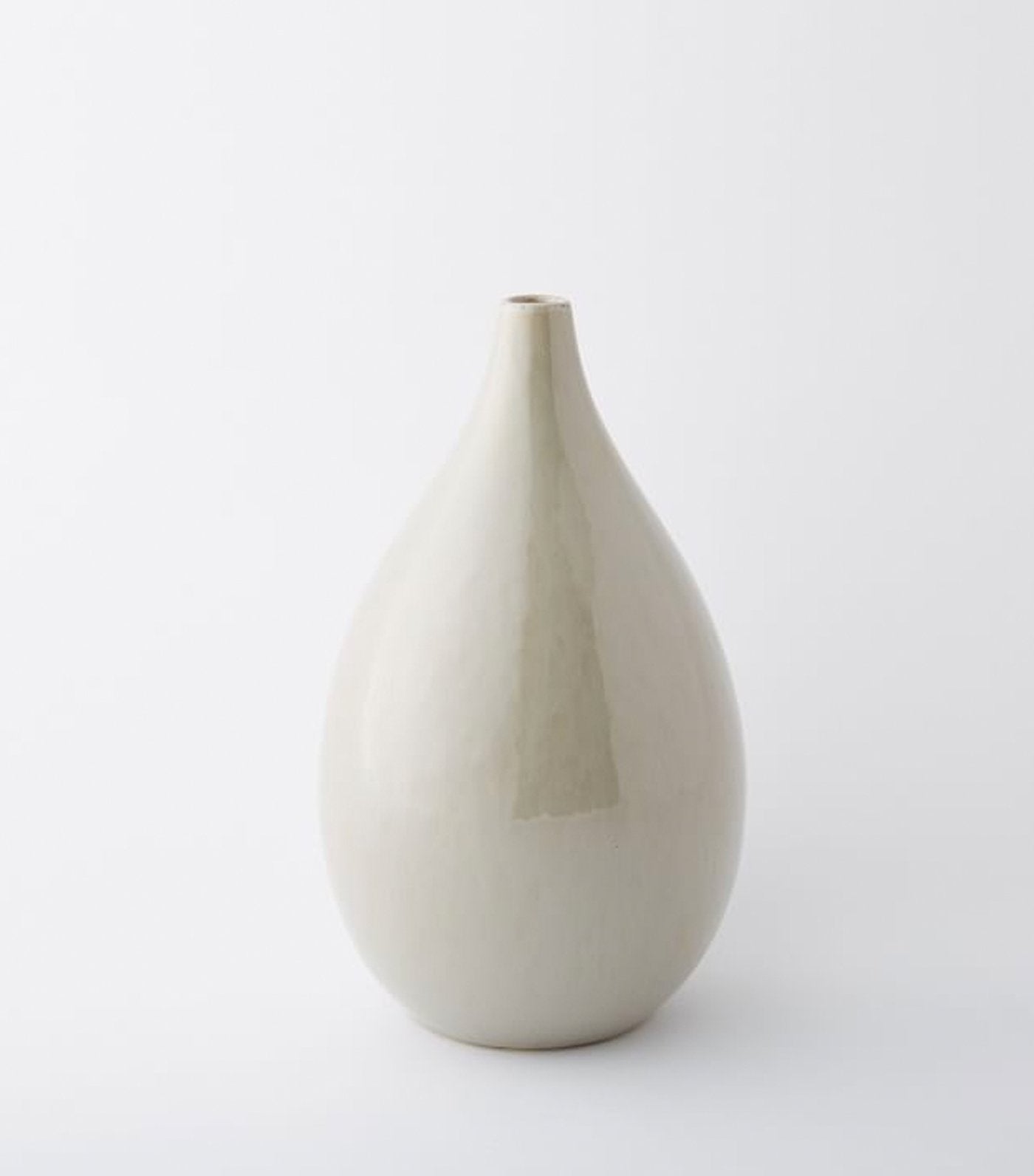 west elm Bright Ceramicist Vase - Shell Gray