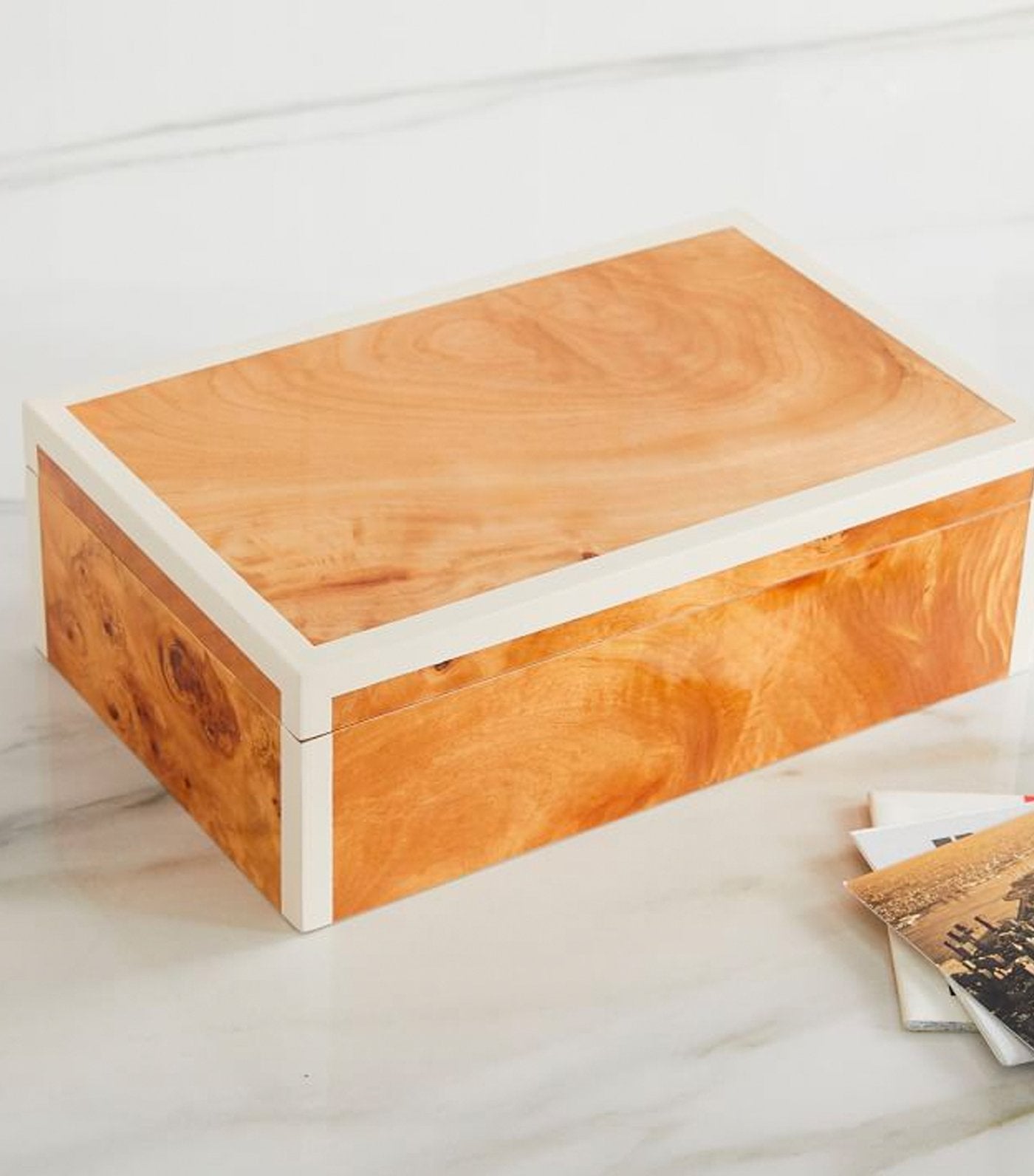 west elm Burled Wood Box
