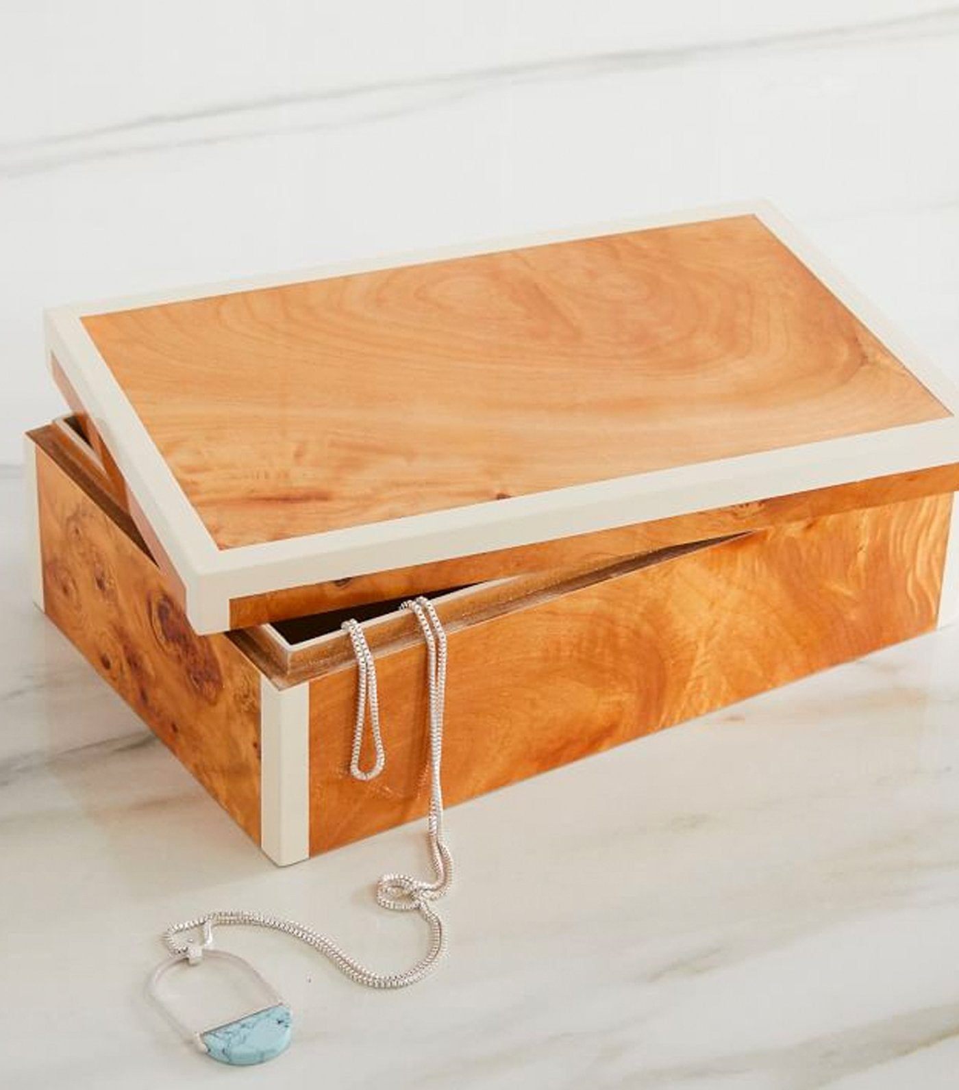 west elm Burled Wood Box