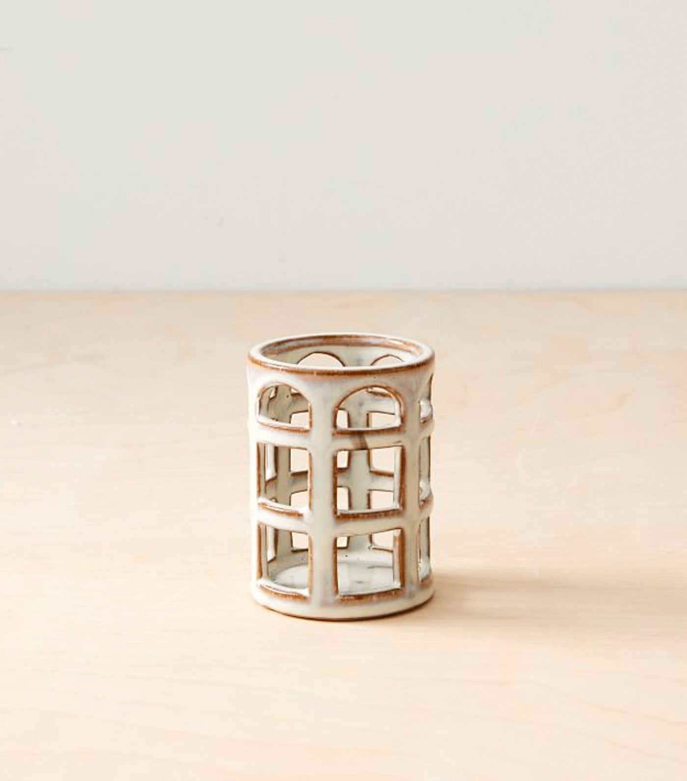 west elm Ceramic Cutout Lantern - Extra Small