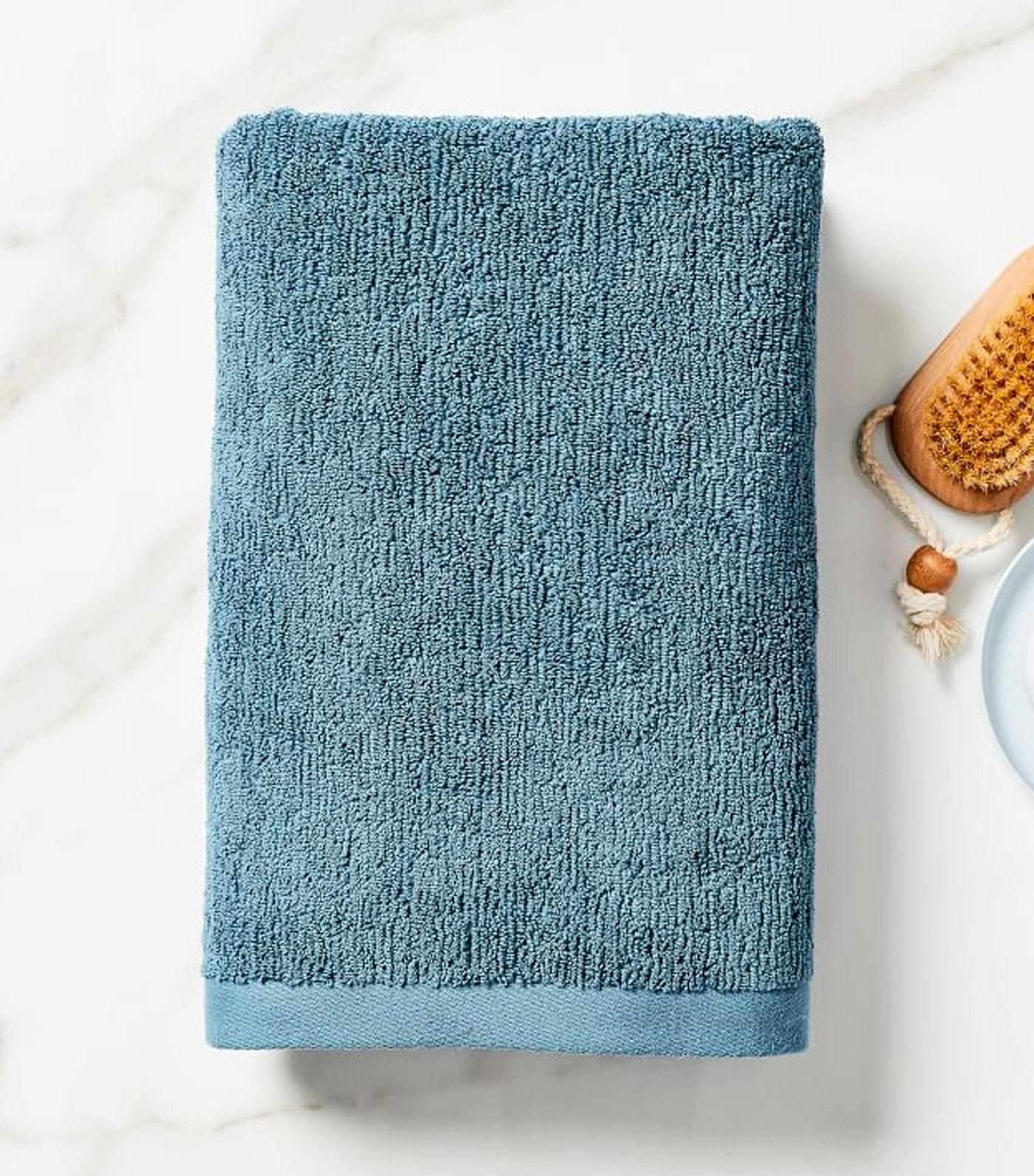 Organic Textured Towel - Ethereal Blue