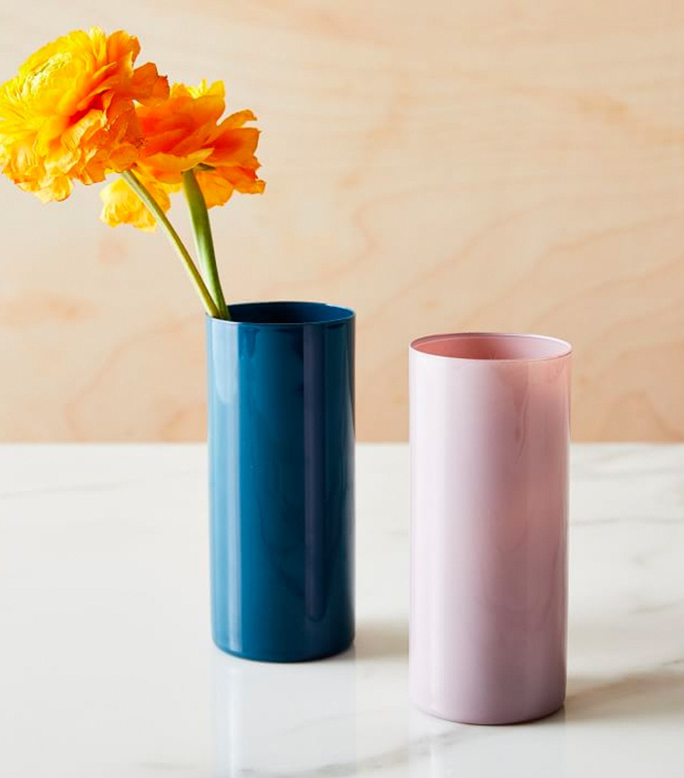 west elm Colored Glass Votive - Navy