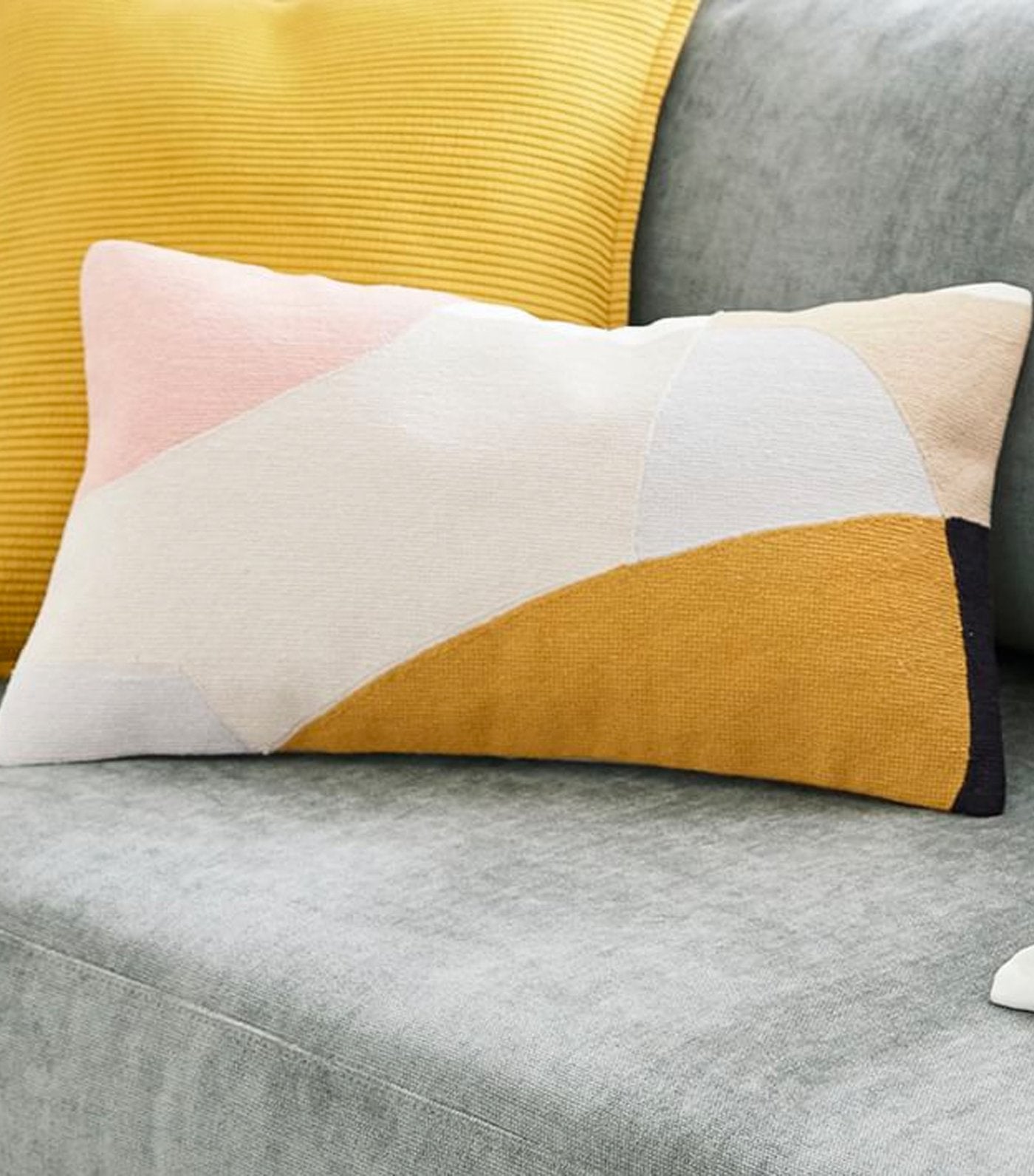 west elm Corded Abstract Formations Pillow Cover