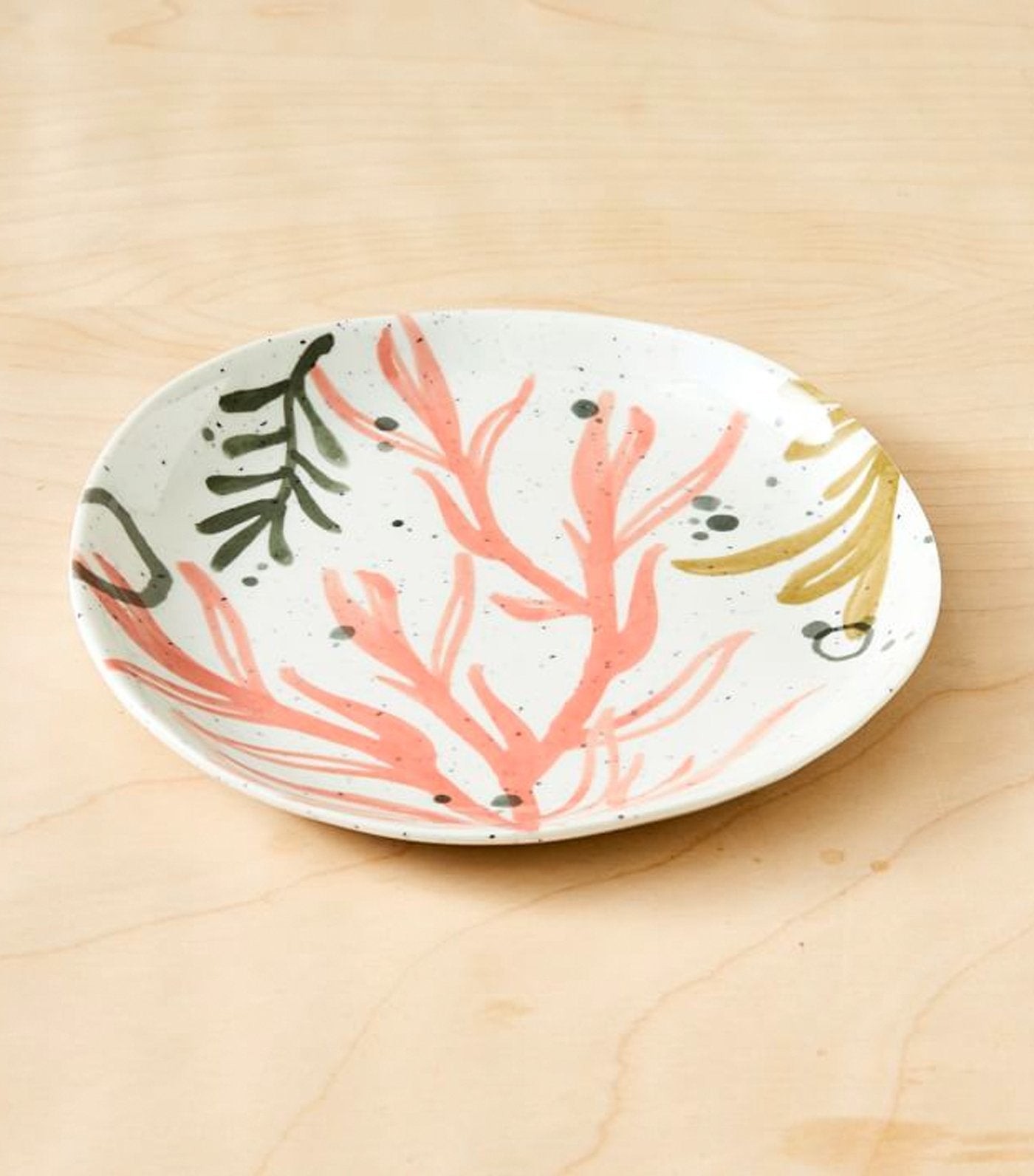 west elm Seaweed Organic Melamine Salad Plate