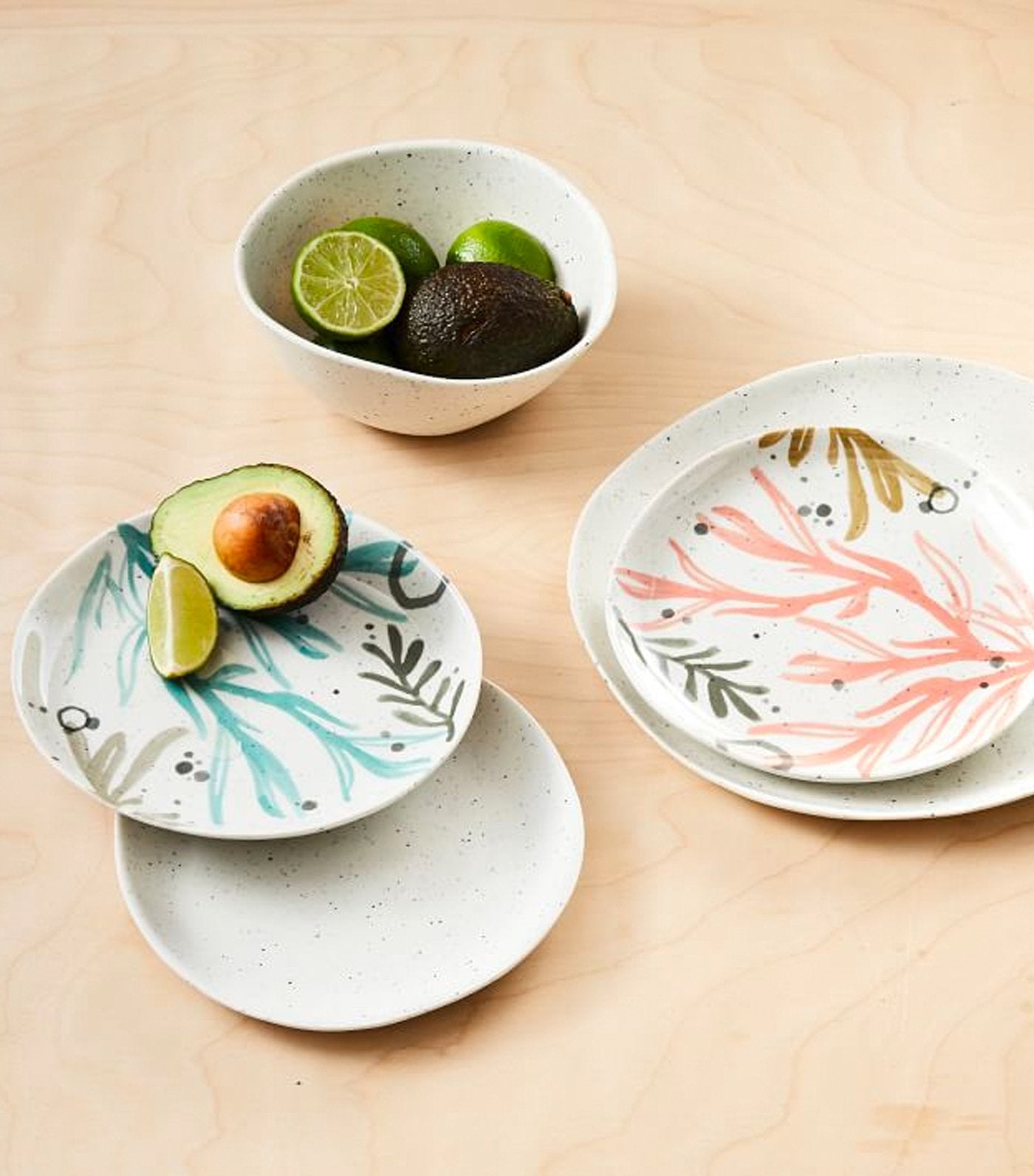west elm Seaweed Organic Melamine Salad Plate