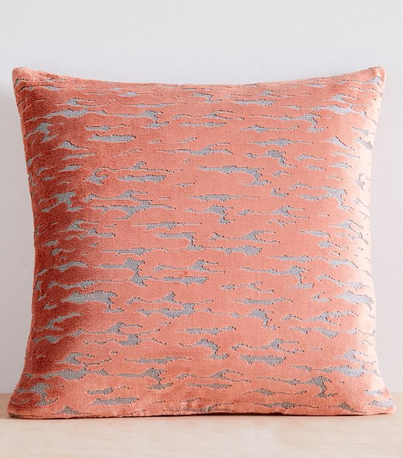 west elm Distressed Cut Velvet Pillow Cover