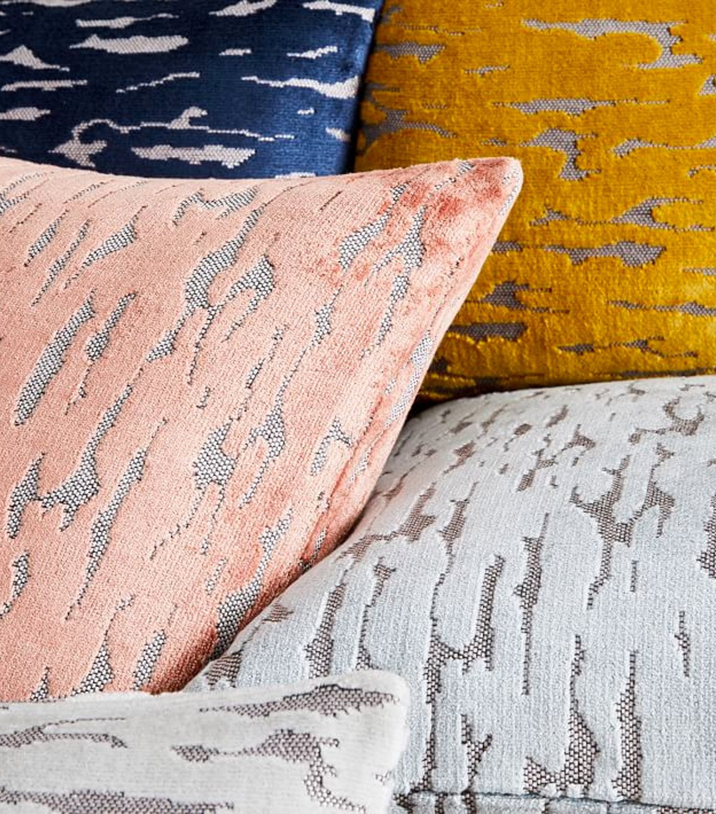 west elm Distressed Cut Velvet Pillow Cover