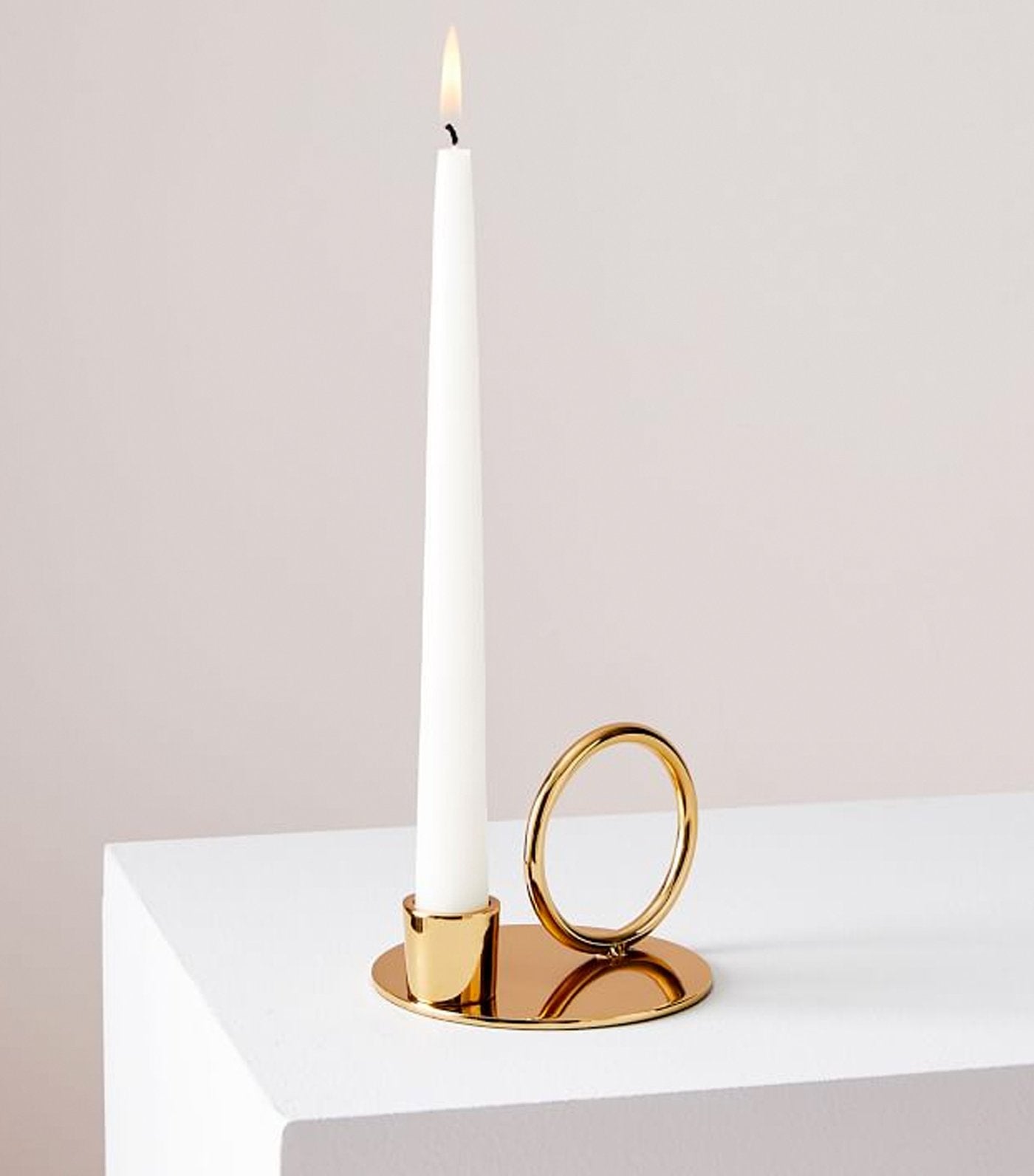 west elm Foundations Brass Candleholders