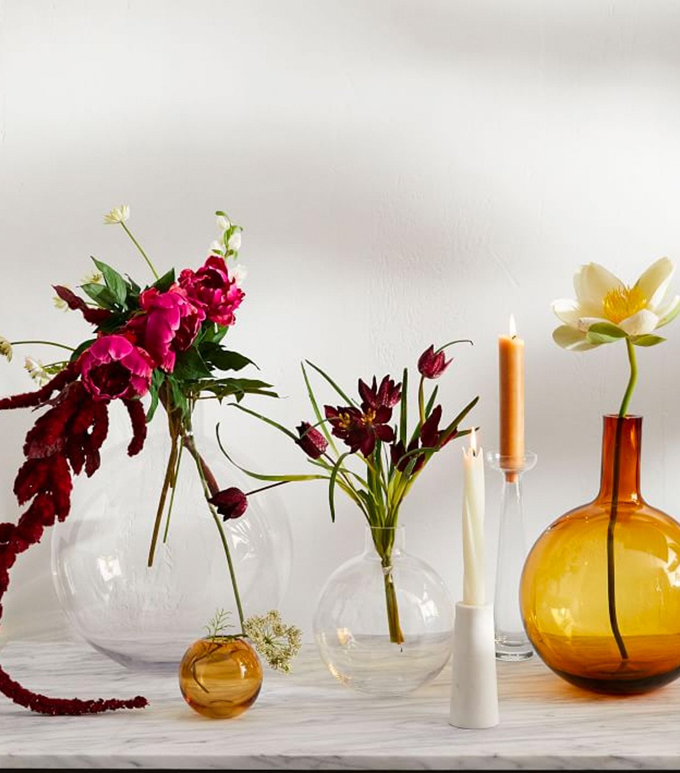 west elm Foundations Glass Vases - Amber