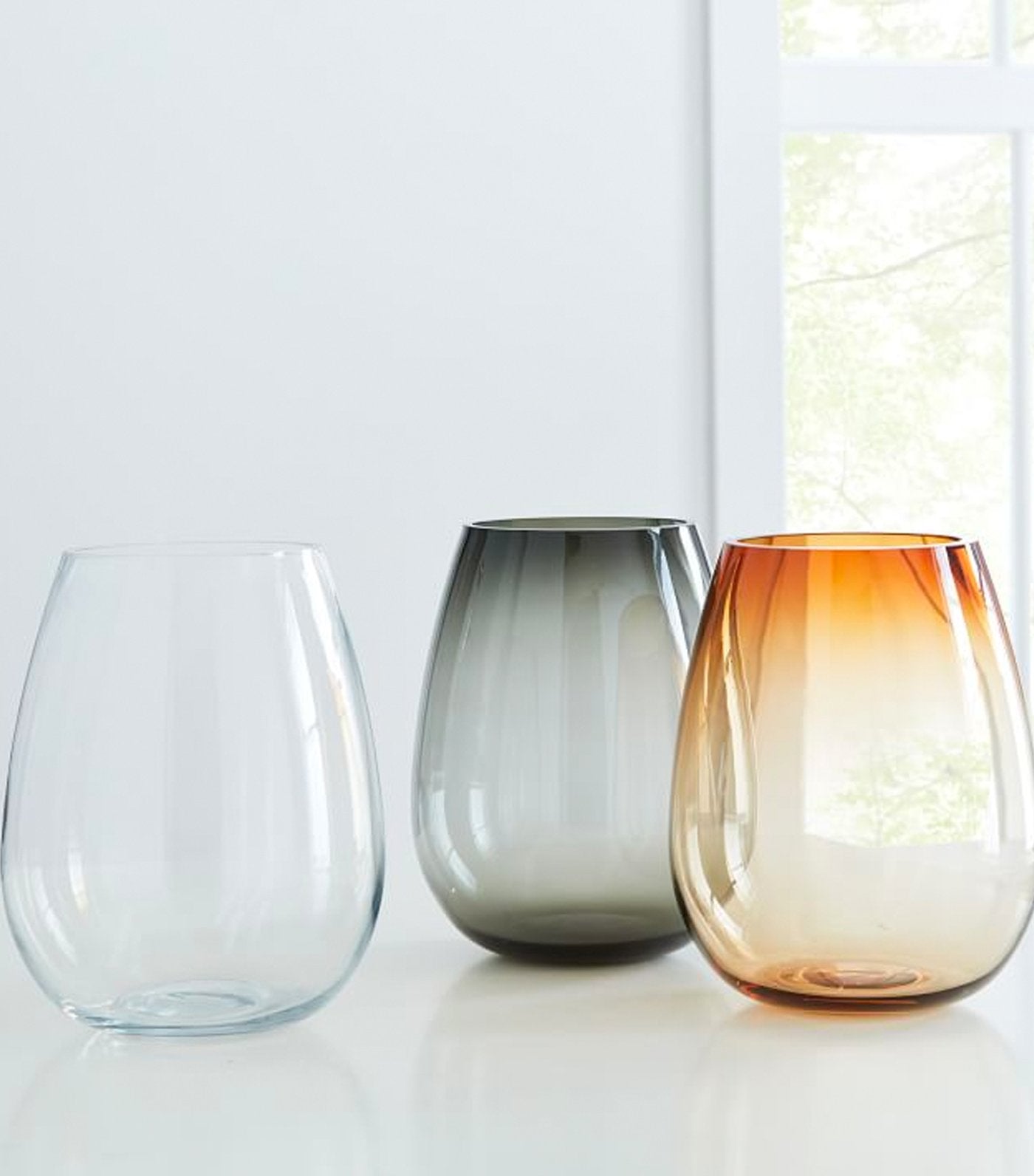 west elm Foundations Glass Vase - Clear