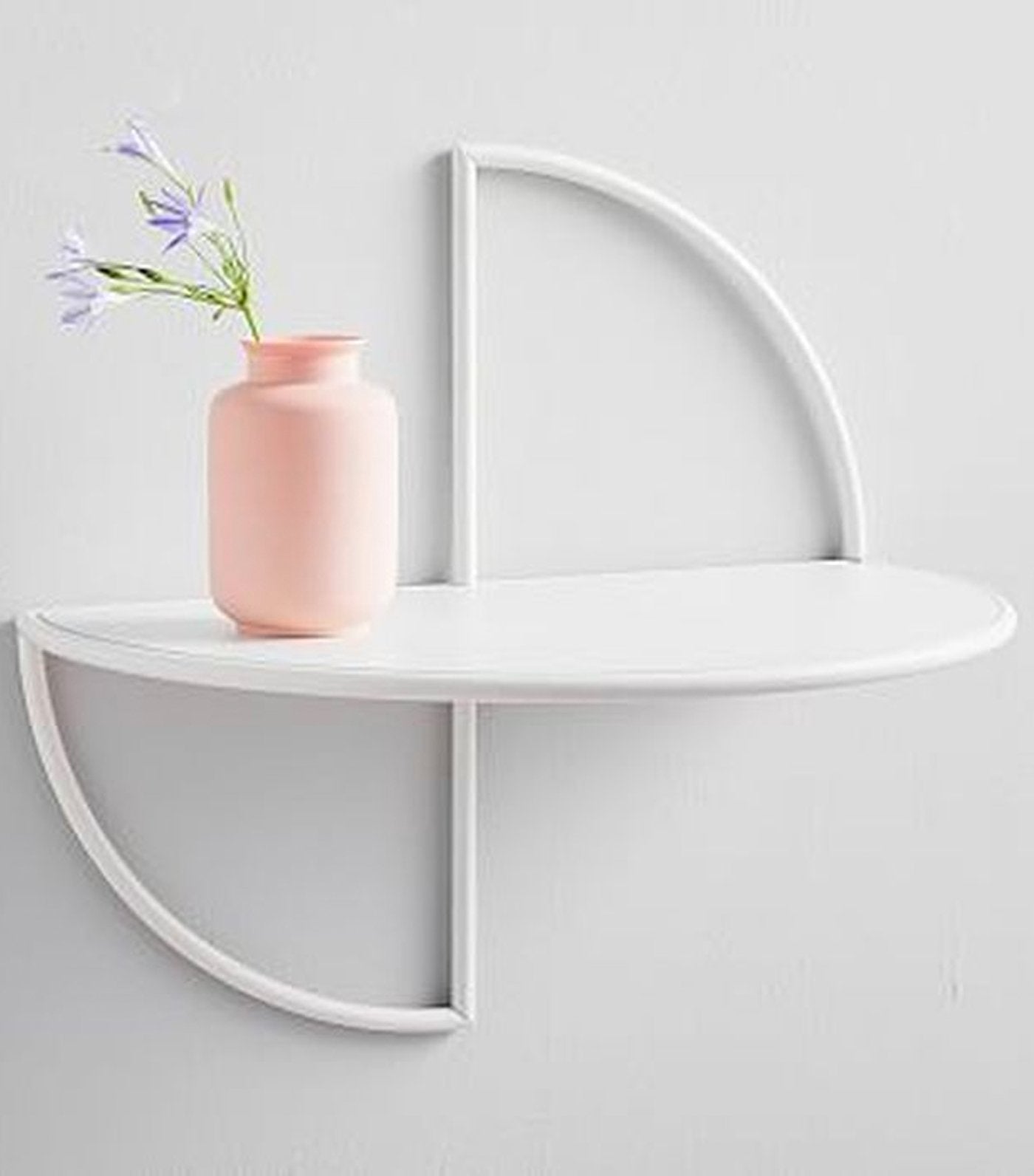 west elm Half Moon Shelf - White