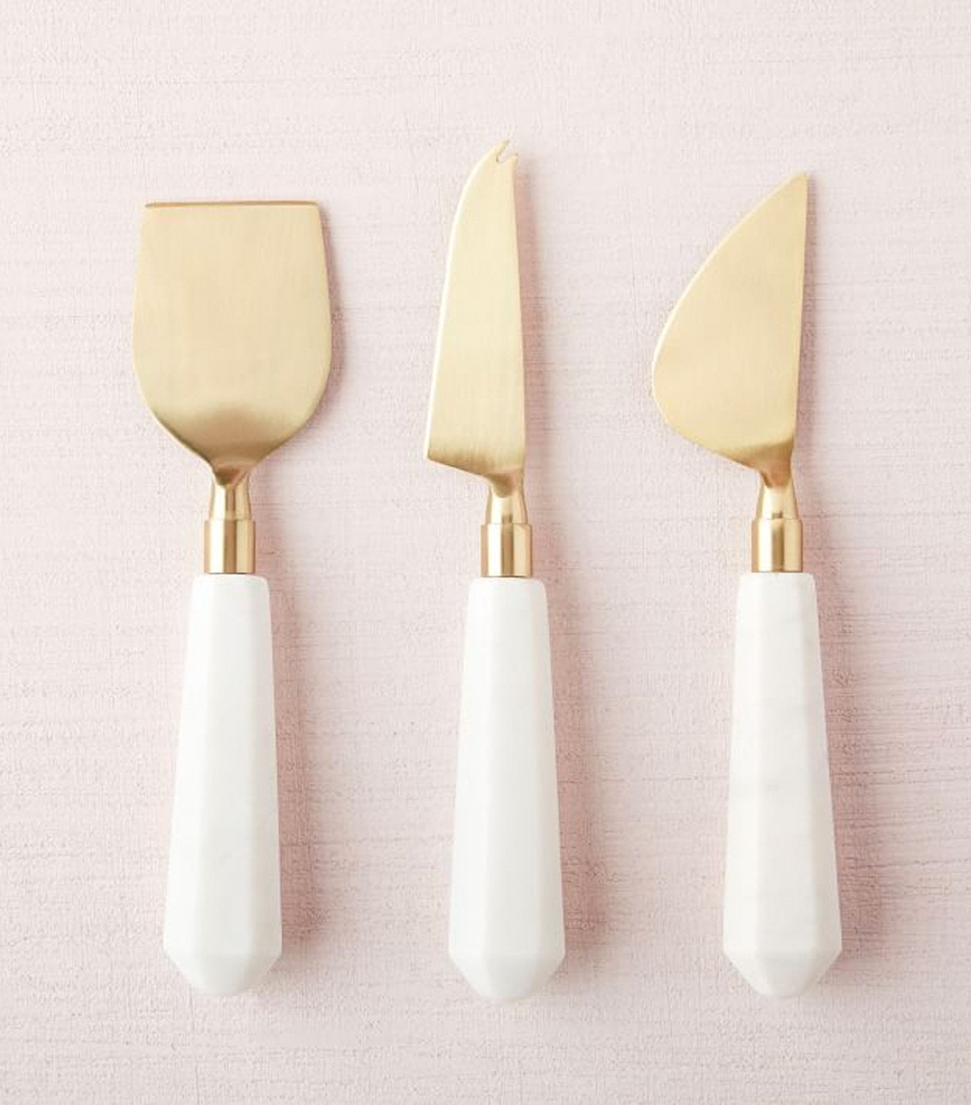 west elm Marble + Brass Cheese Knife - Set of 3
