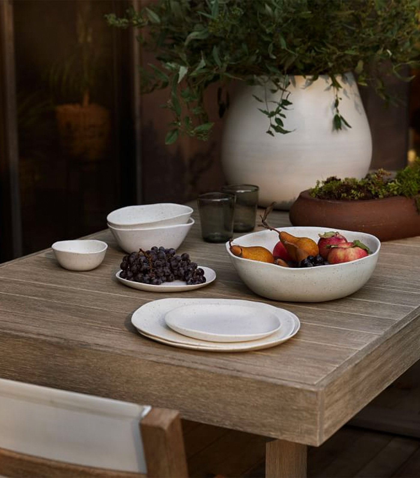 west elm Melamine Organic Stone Dinnerware