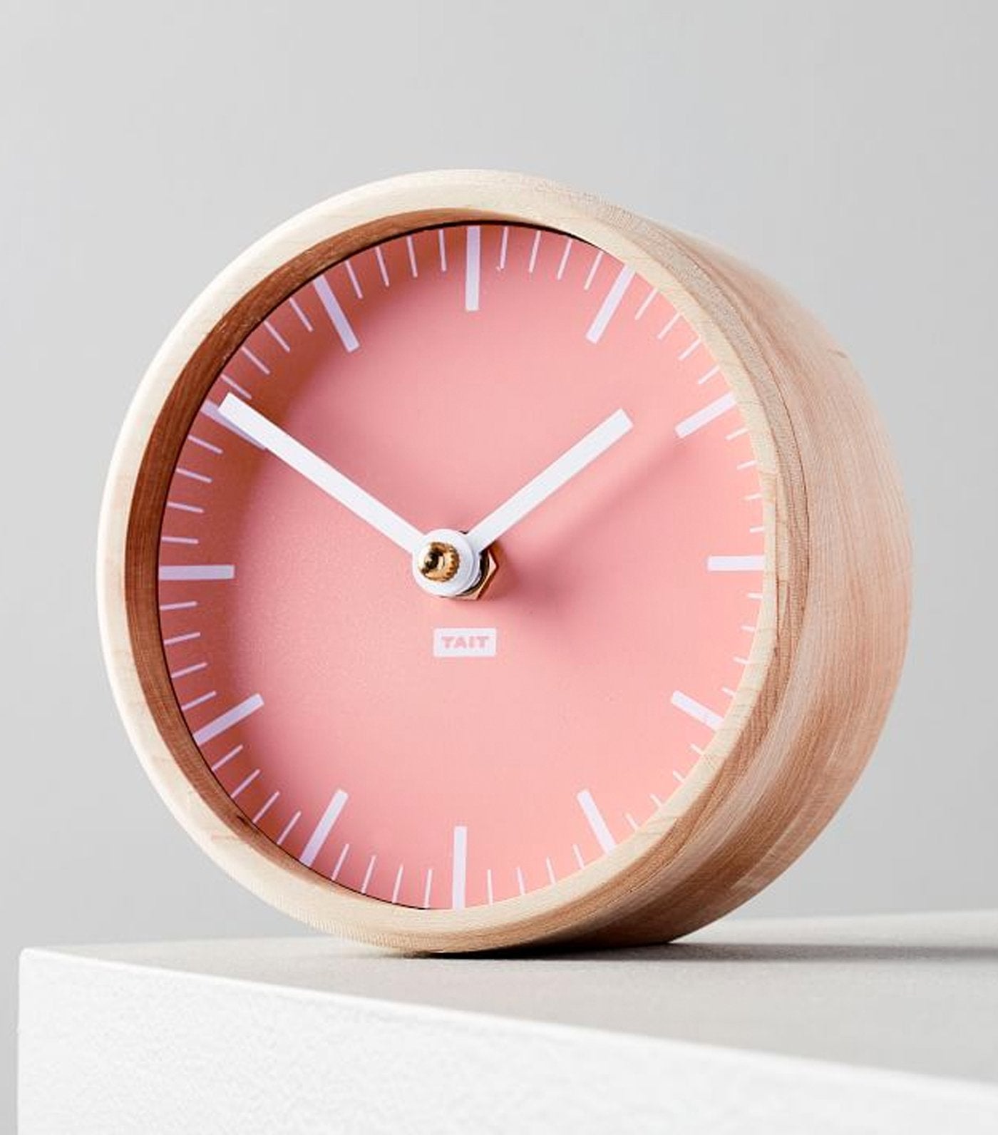 west elm Tait Desktop Clock - Peach