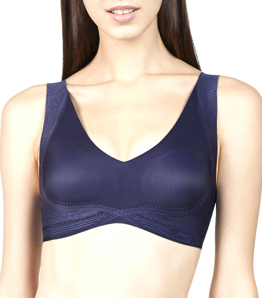 Zero Feel Non-wired Seamless Bra Midnight Blue
