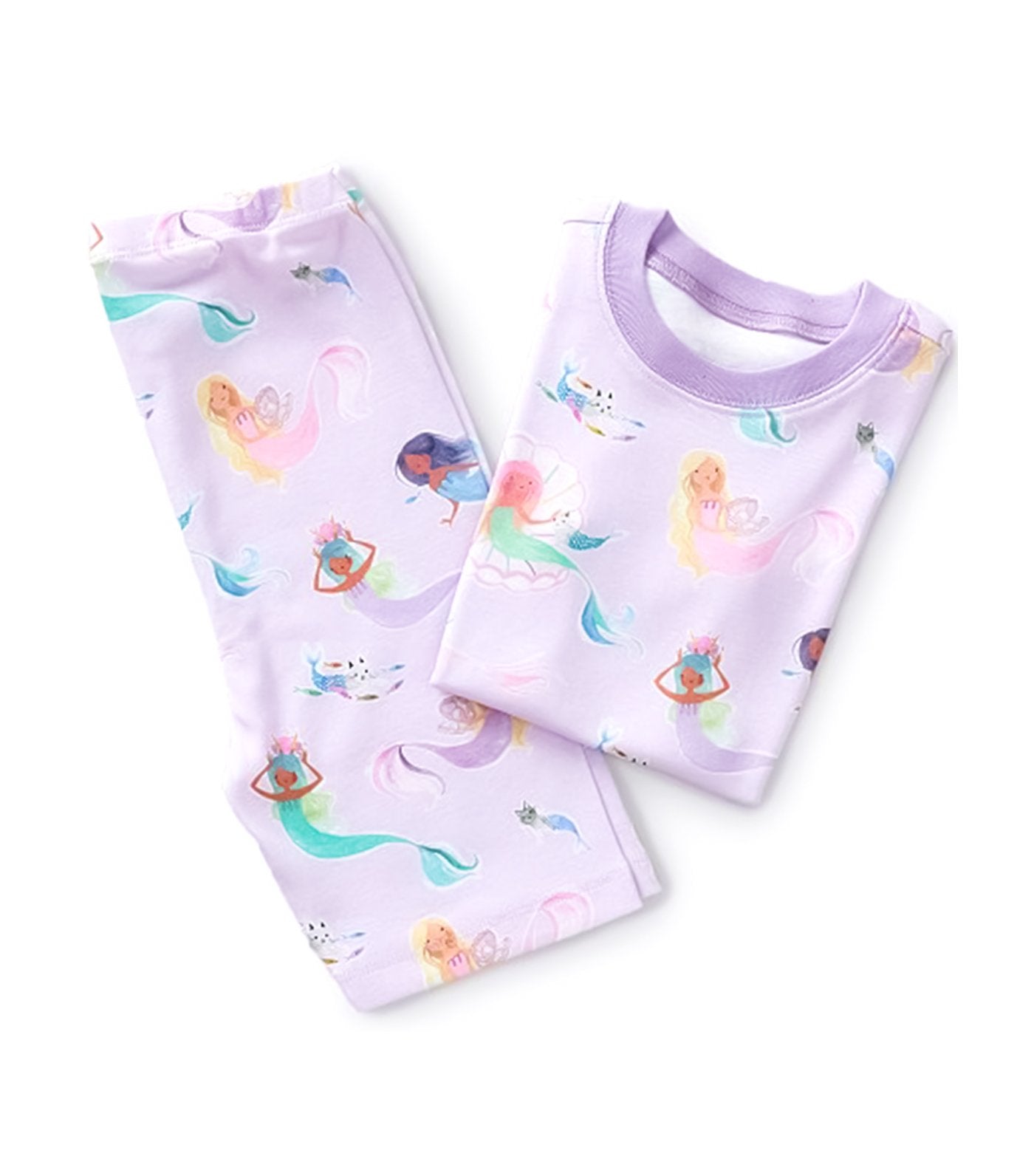 Mermaid Short Sleeve Organic Pajama Set