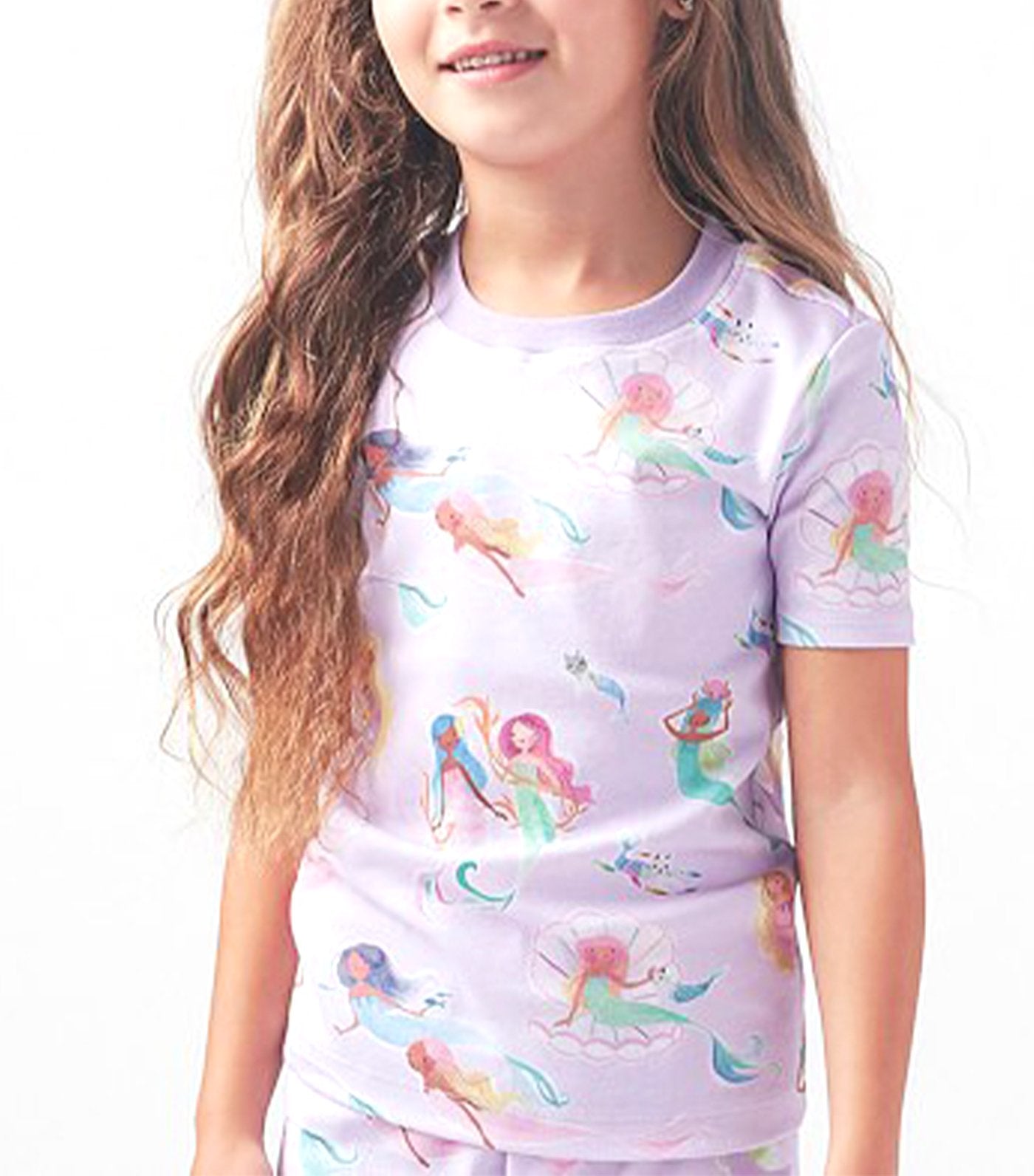 Mermaid Short Sleeve Organic Pajama Set