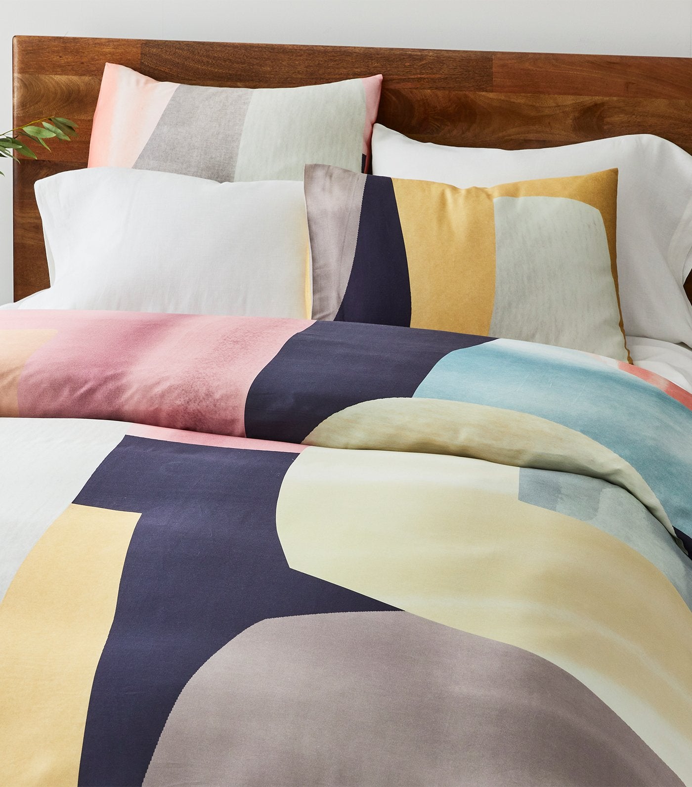 west elm TENCEL™ Overlapping Shapes Duvet Cover & Shams