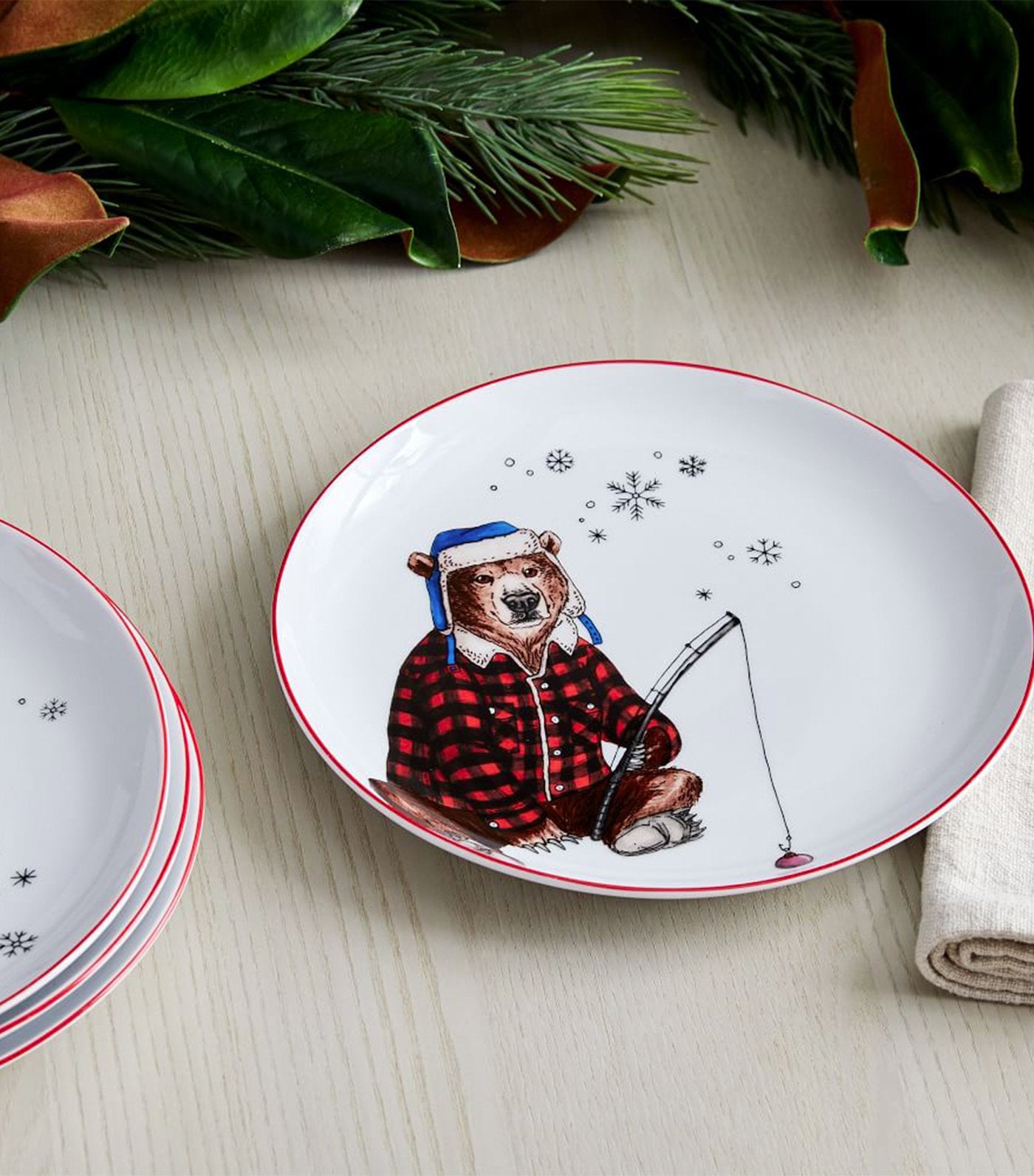 Dapper Animal Salad Plates