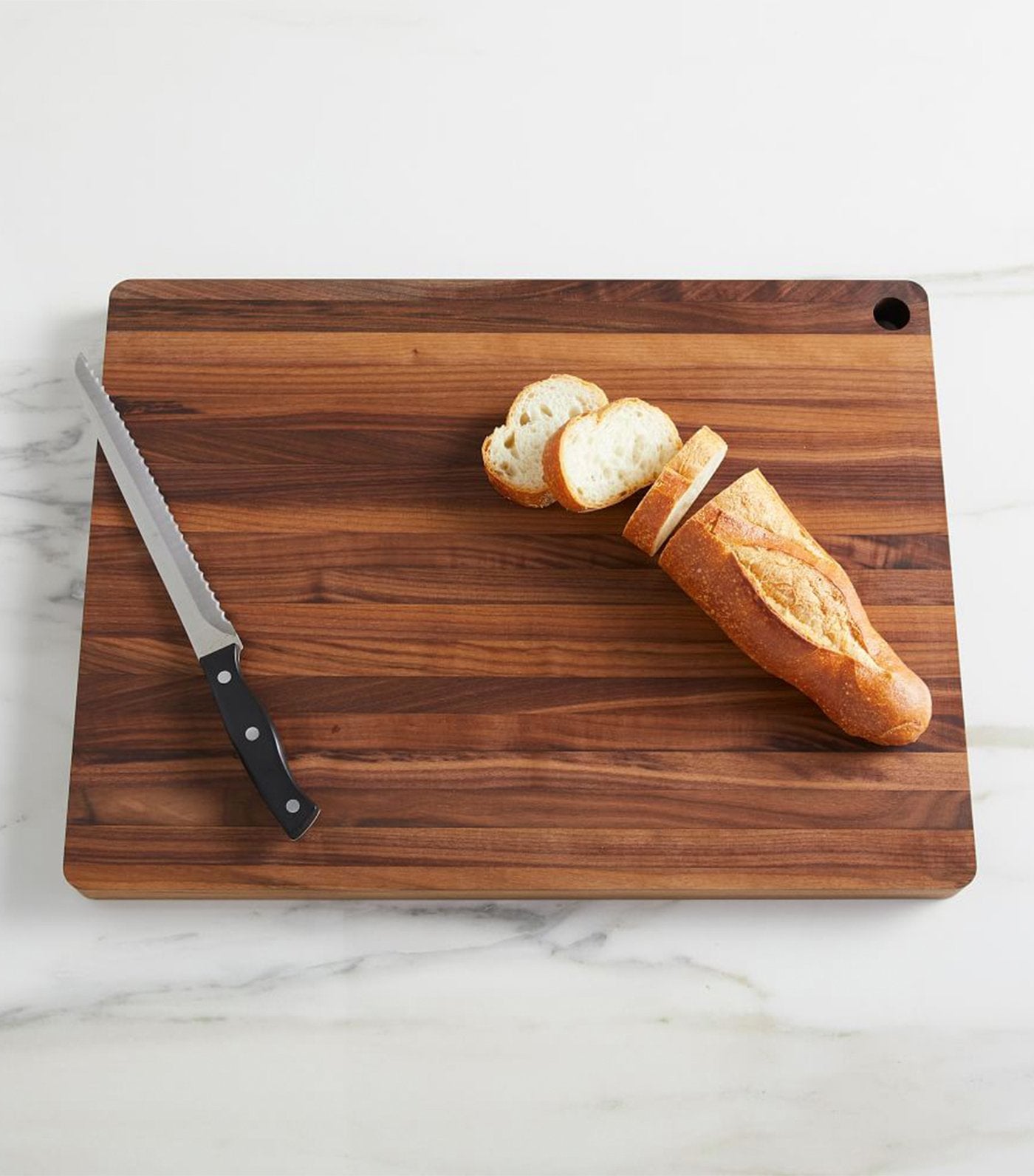 west elm Extra Large Rectangular Wood Cutting Board - Walnut