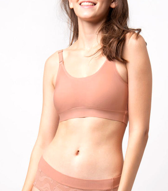 Sloggi GO AllroundLace Pull-On Reversible Bralette Orange