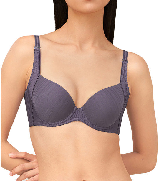 Pure Invisible Wired Bra Gray Violet