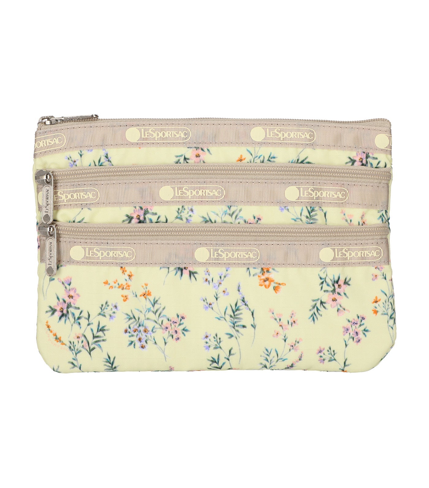 3-Zip Cosmetic Cheerful Blooms