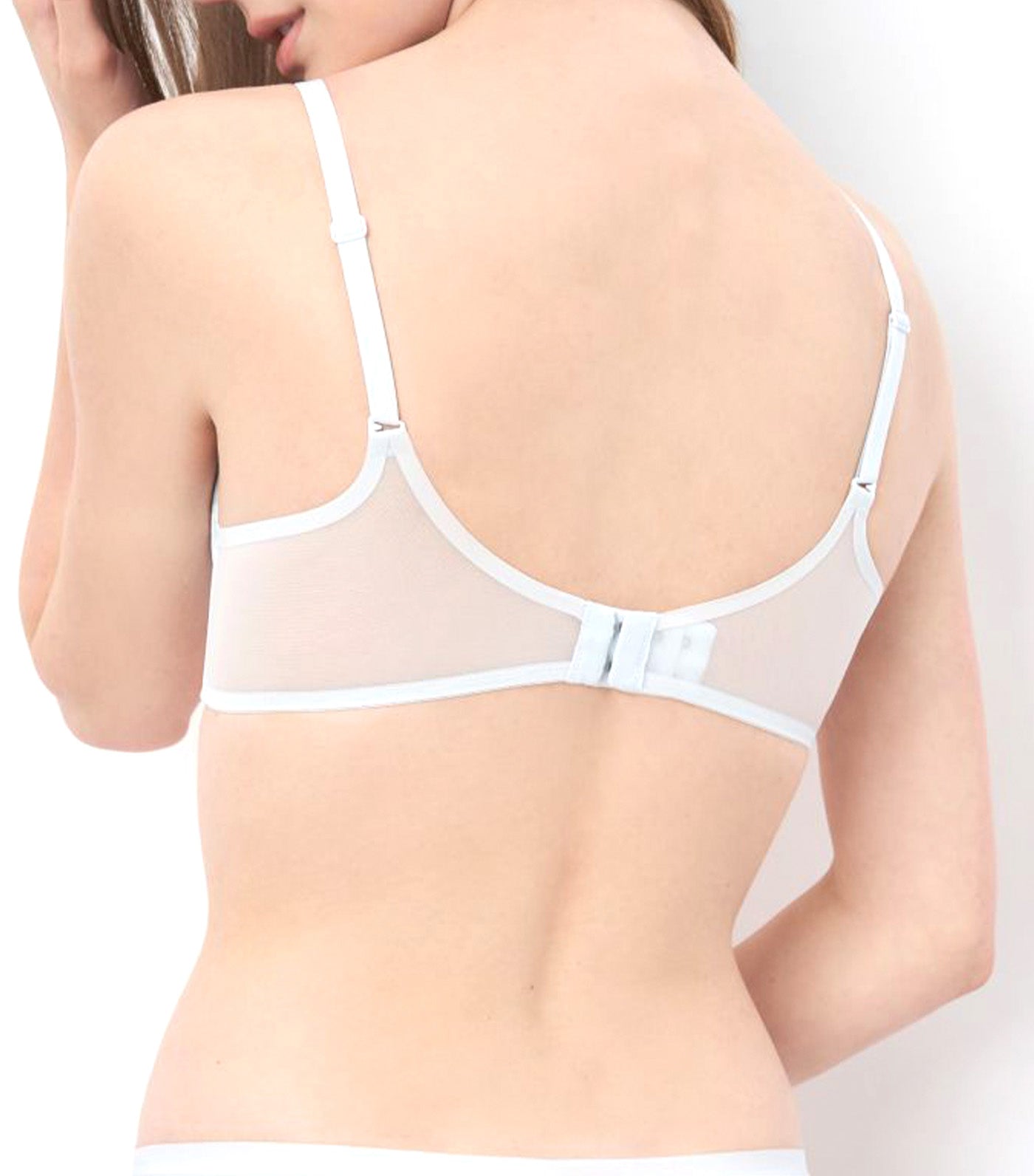 Inside-Out Non-Wired Push-Up Bra Baby Blue