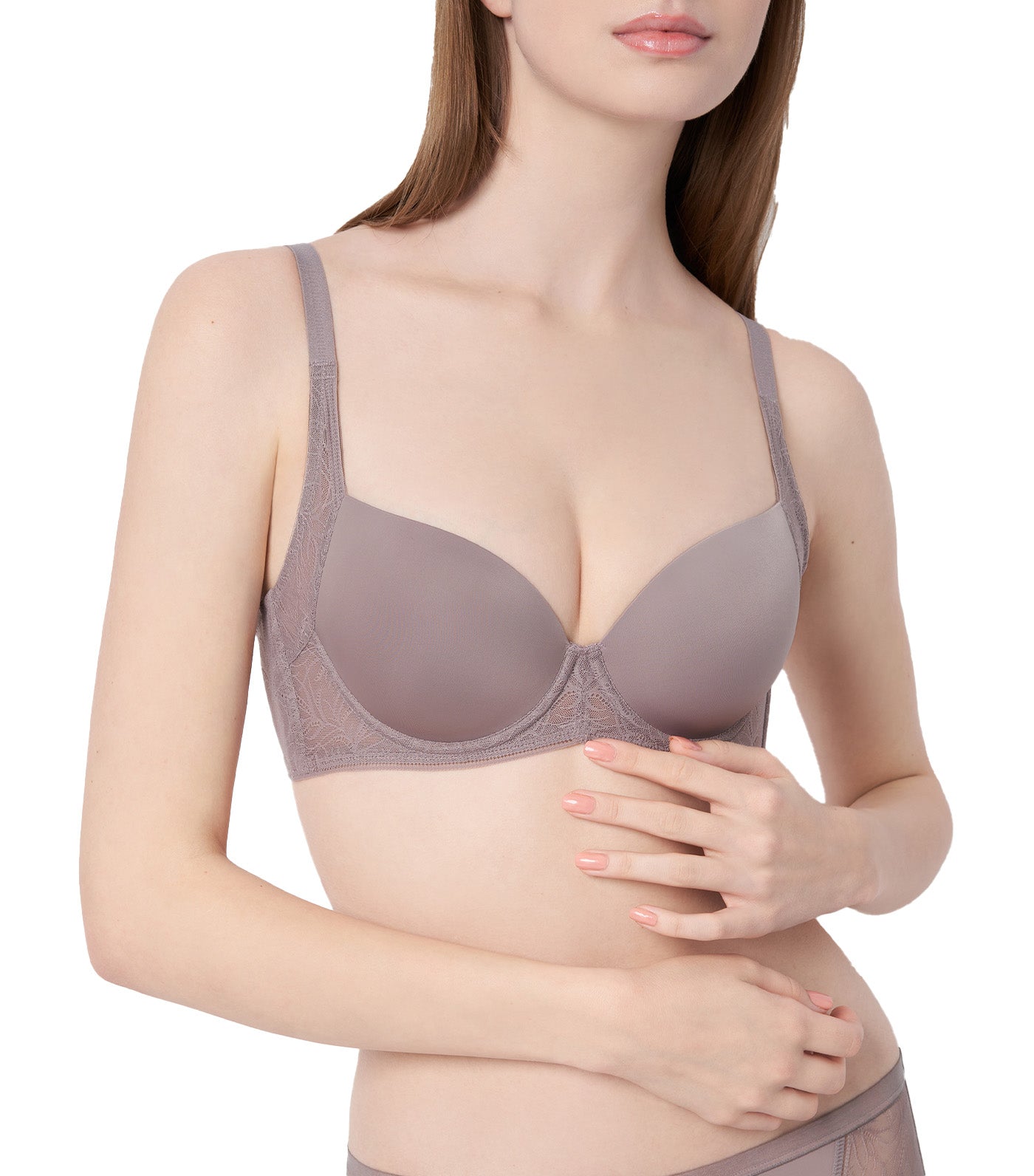 Decorative InsideOut Wired Lightly Padded Bra Shadow Gray