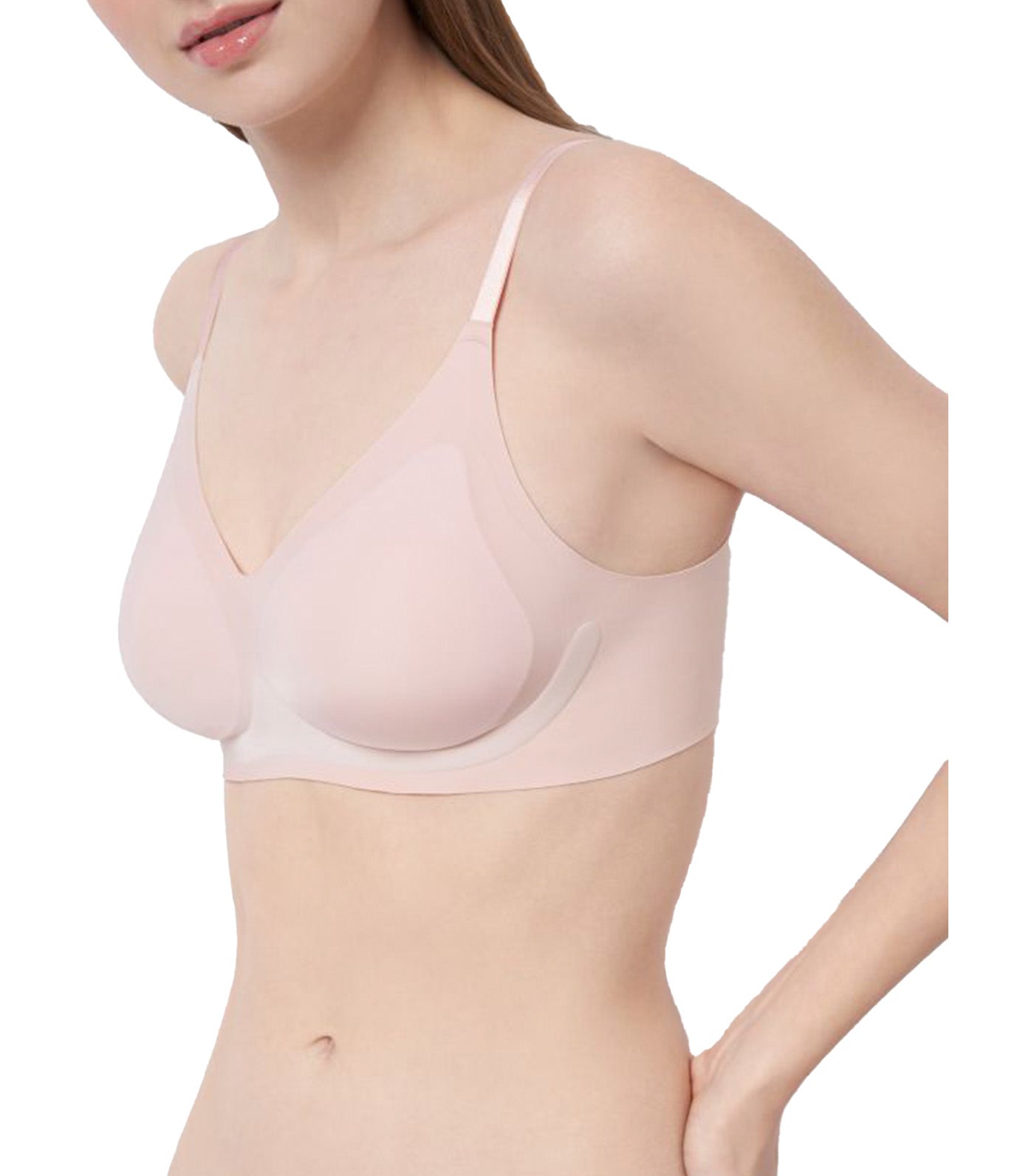 You Size NonWired Easy Sizing Bra Baby Pink