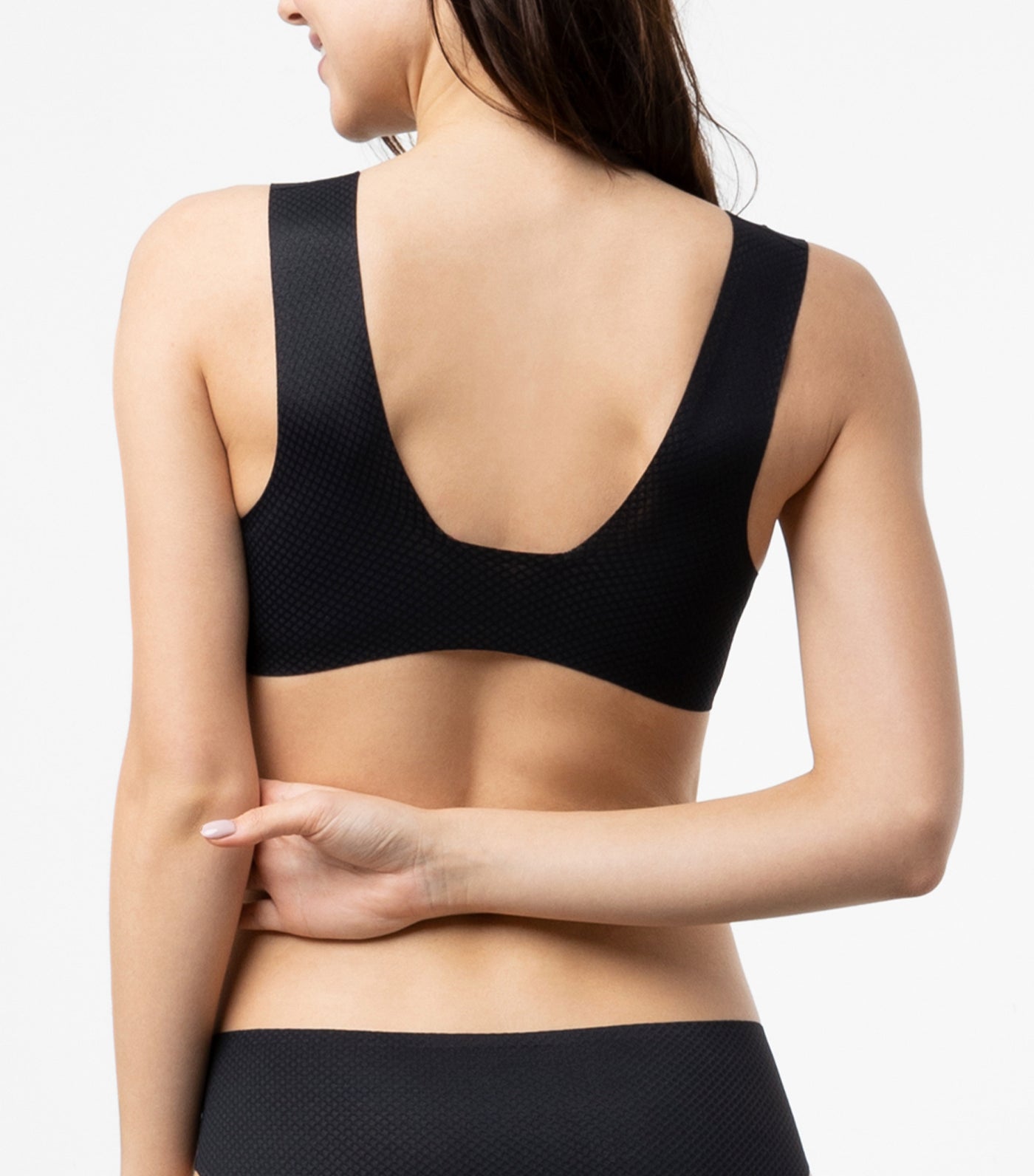 F. FLOW NonWired Pull On Bralette Black