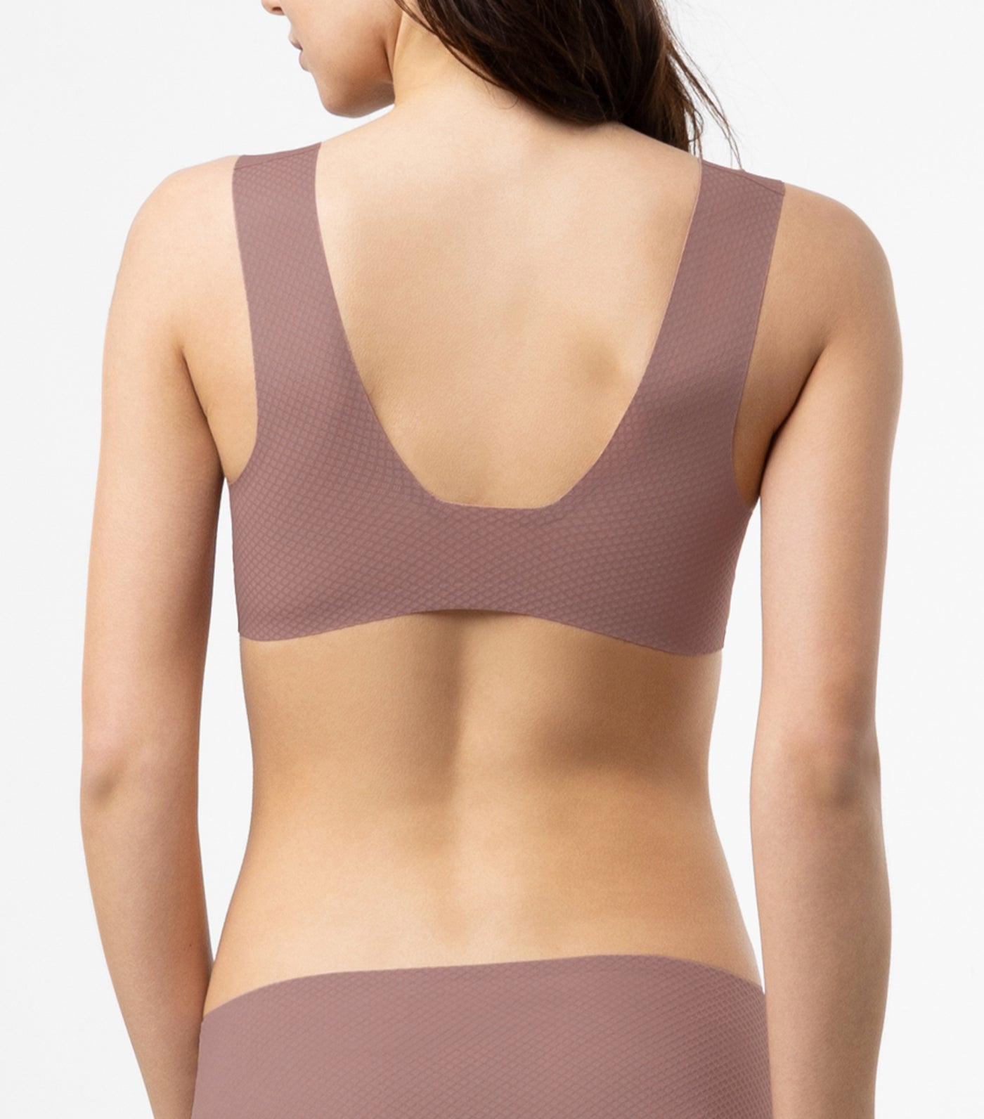 F. FLOW NonWired Pull On Bralette Dark Brown