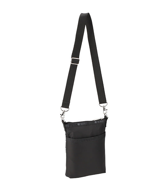 3 Zip Crossbody Recycled Black