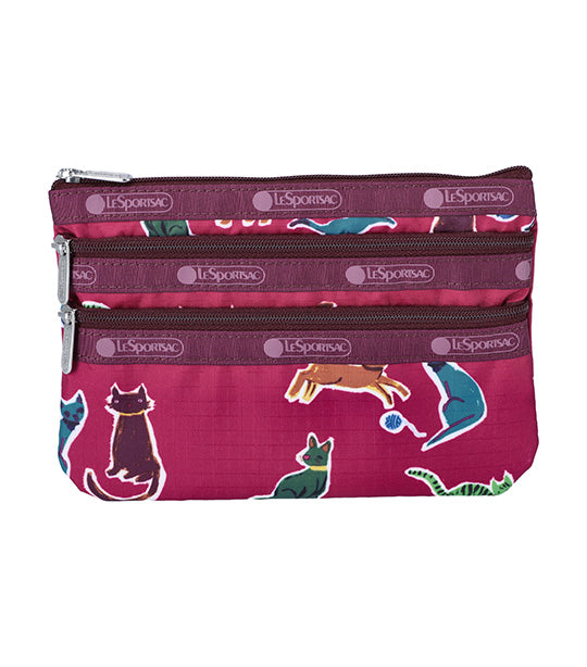 3-Zip Cosmetic Crafty Cats