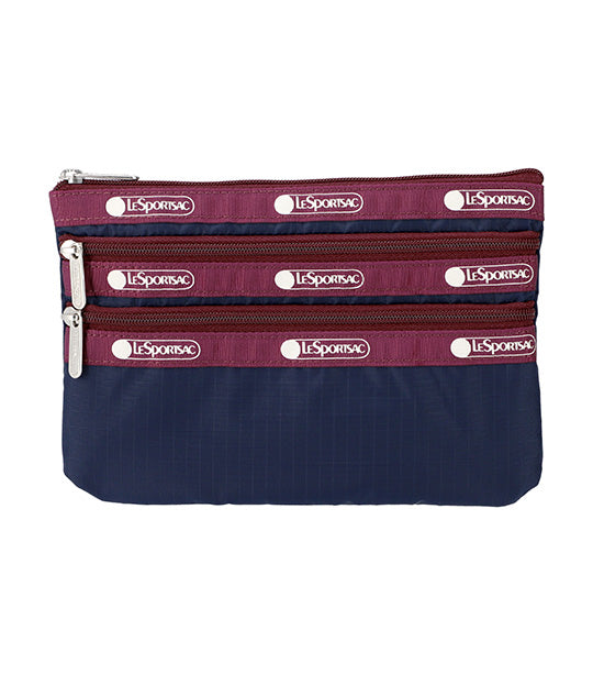 3-Zip Cosmetic Coastguard Blue
