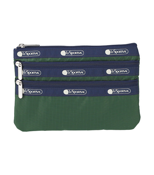 3-Zip Cosmetic Trekking Green