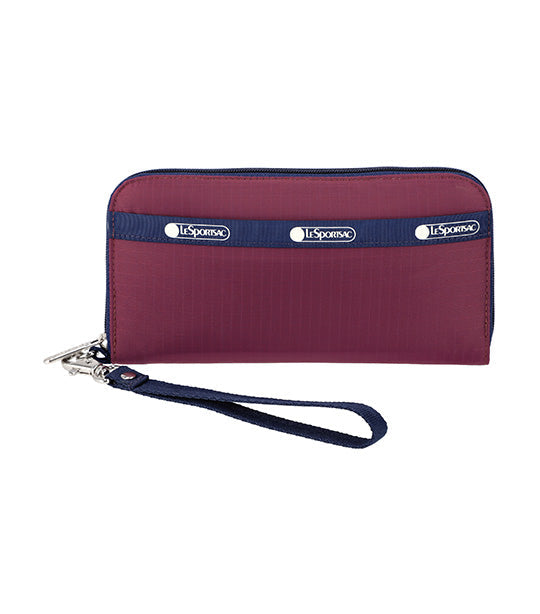 Tech Wallet Wristlet Grape Wine