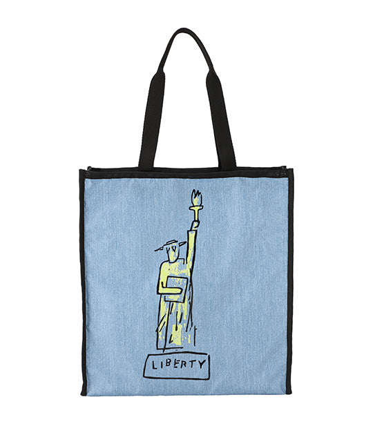 The LeSportsac x Jean-Michel Basquiat™ Collection Large Book Tote Lady Liberty