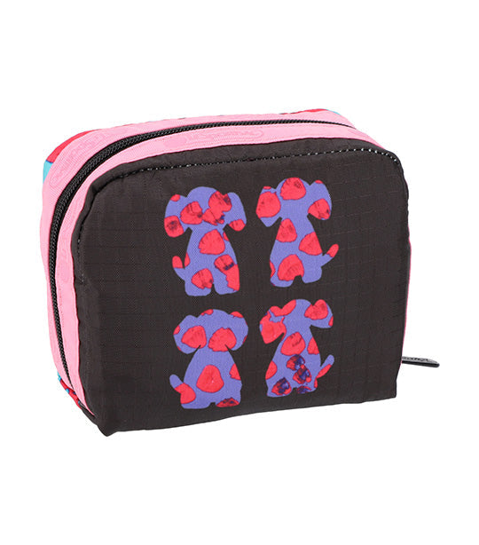 LeSportsac x Gaku Square Cosmetic Dogs and Dots