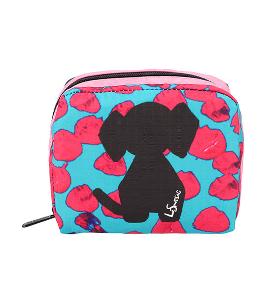 LeSportsac x Gaku Square Cosmetic Dogs and Dots