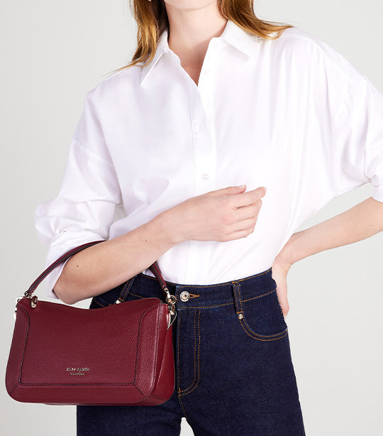 Crush Medium Crossbody Autumnal Red