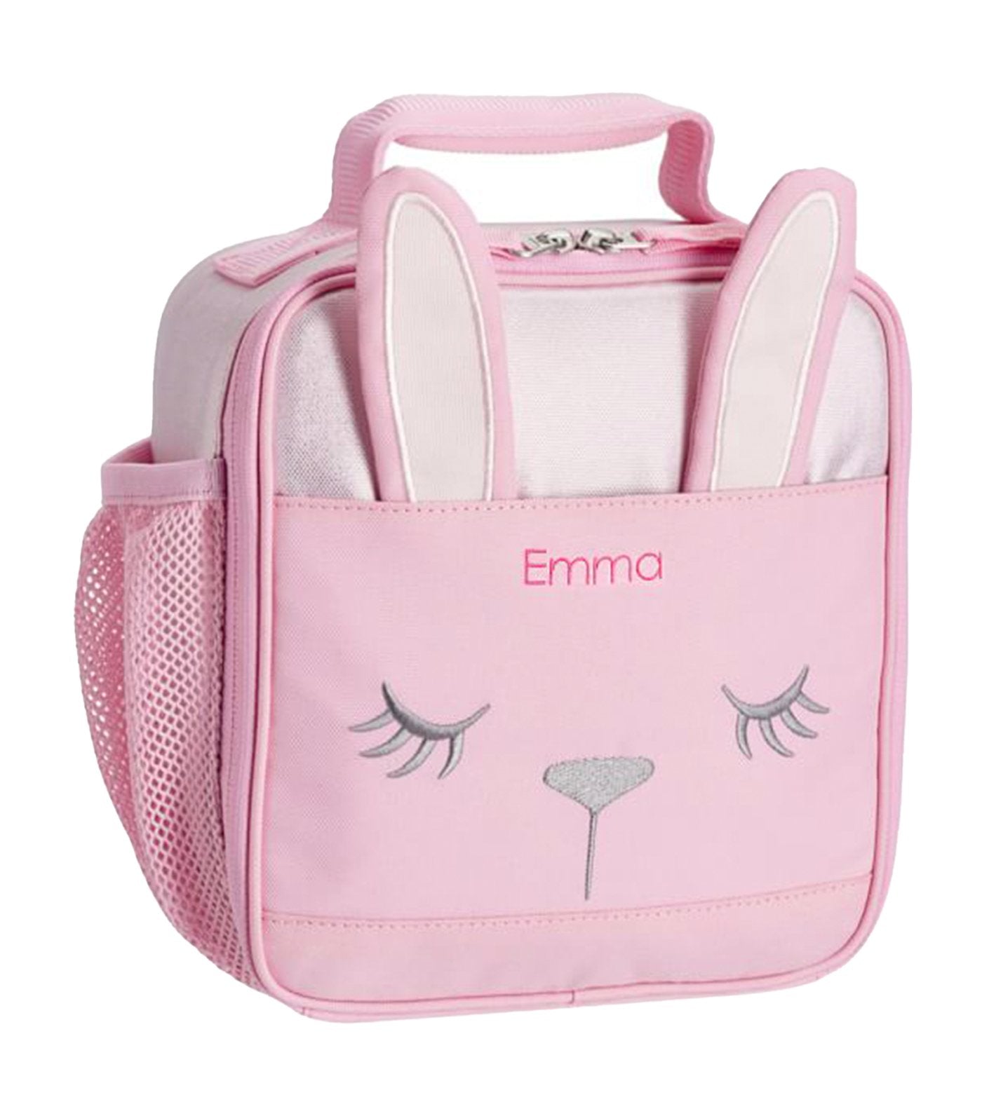 pottery barn kids mackenzie pink shine bunny critter lunch bag