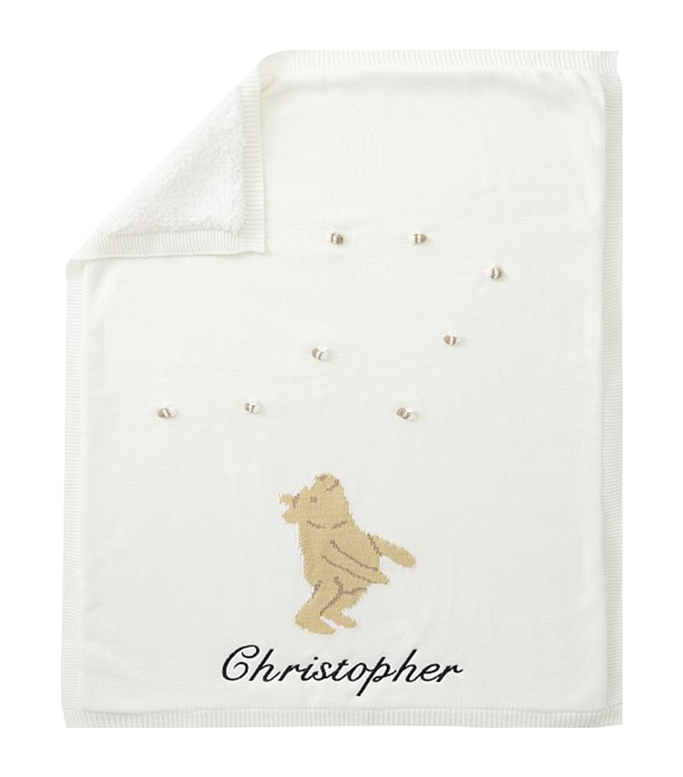 pottery barn kids disney winnie the pooh heirloom baby blanket