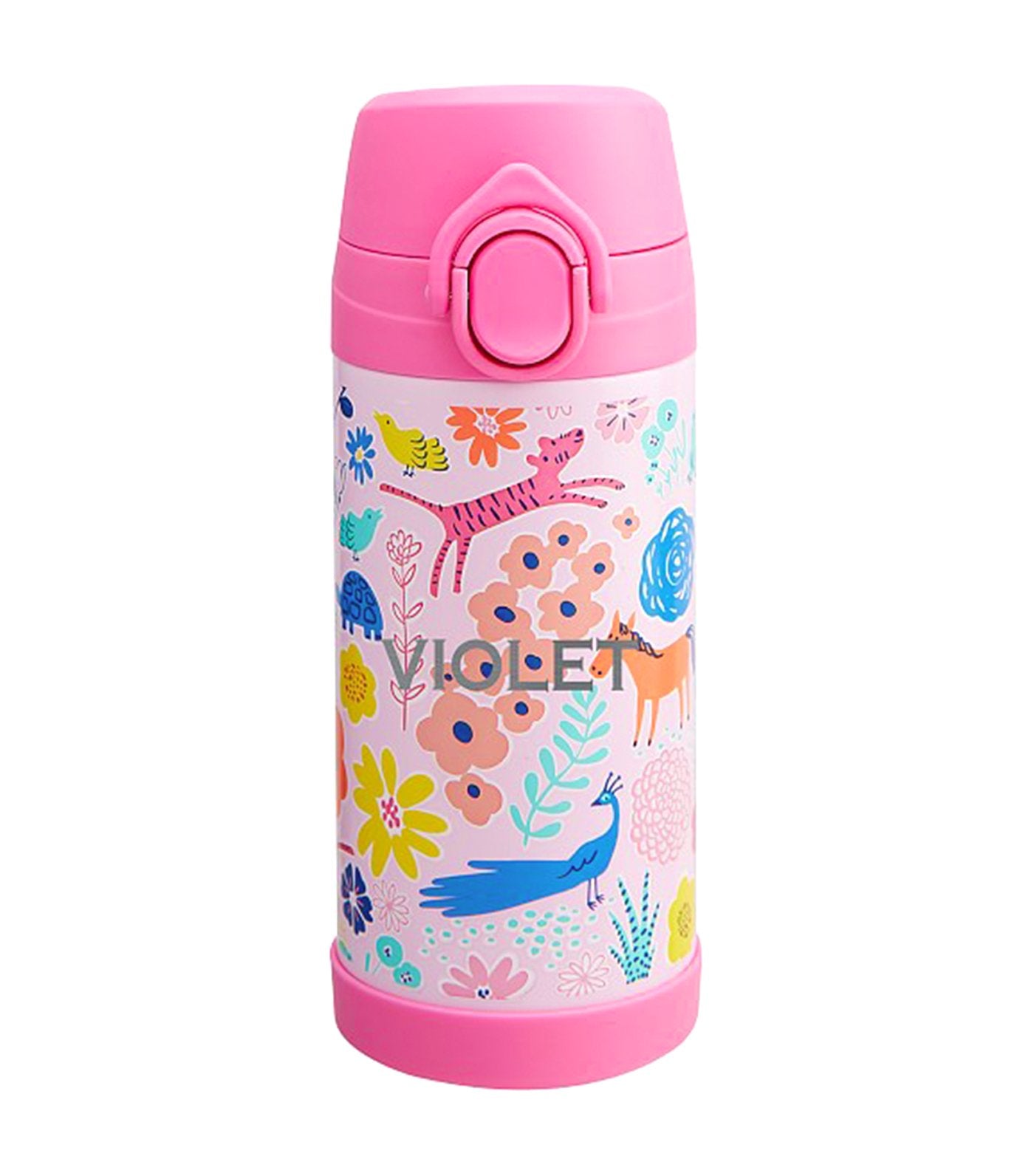 pottery barn kids mackenzie pink sasha's garden regular water bottle