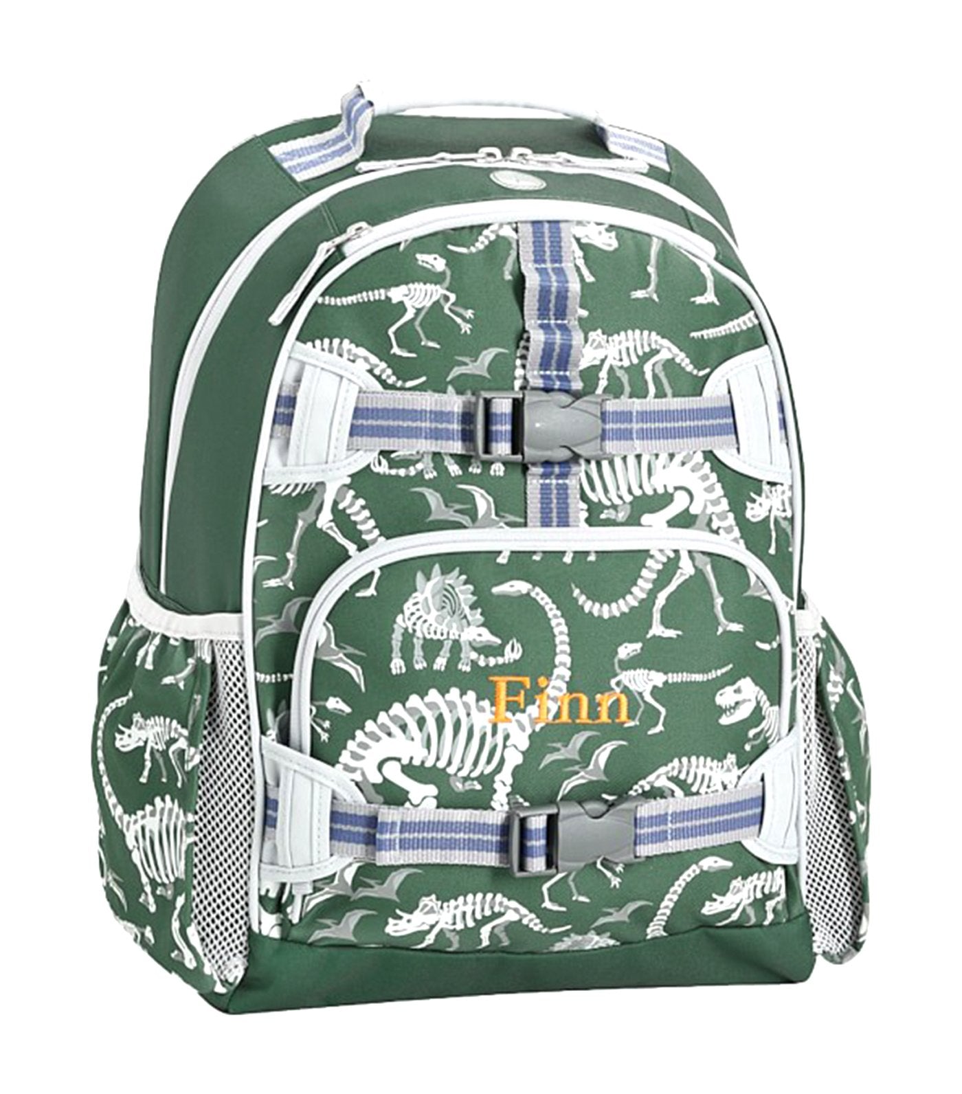 pottery barn kids mackenzie green glow-in-the-dark dinos backpacks large