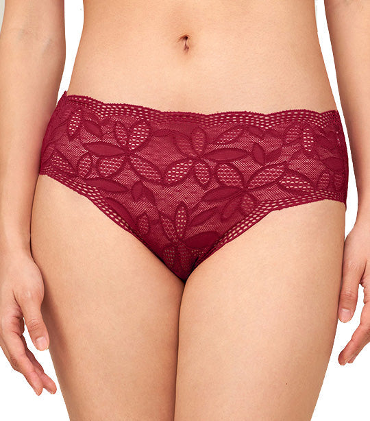 Aqua Jade Hipster Panty Dark Red