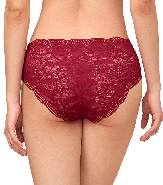 Aqua Jade Hipster Panty Dark Red